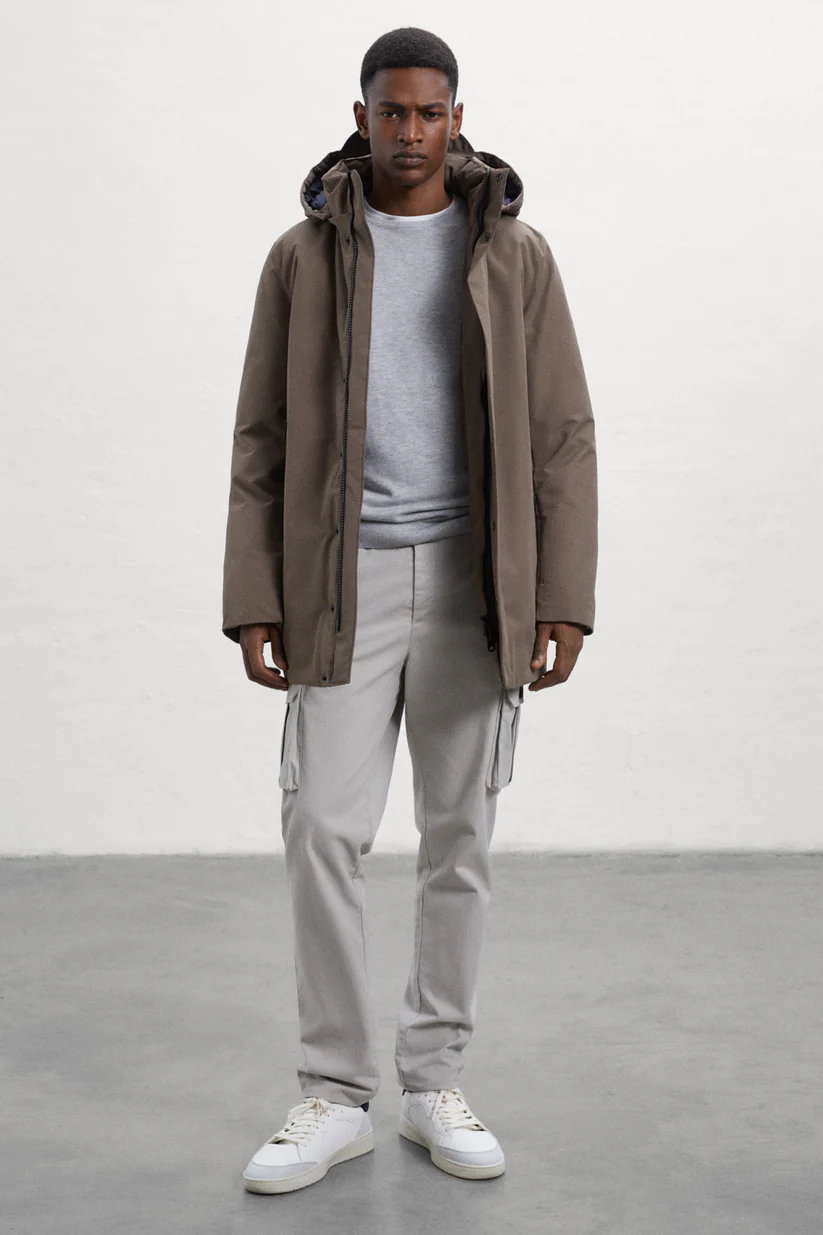 Giubbino Modello Parka / Marrone - Ideal Moda