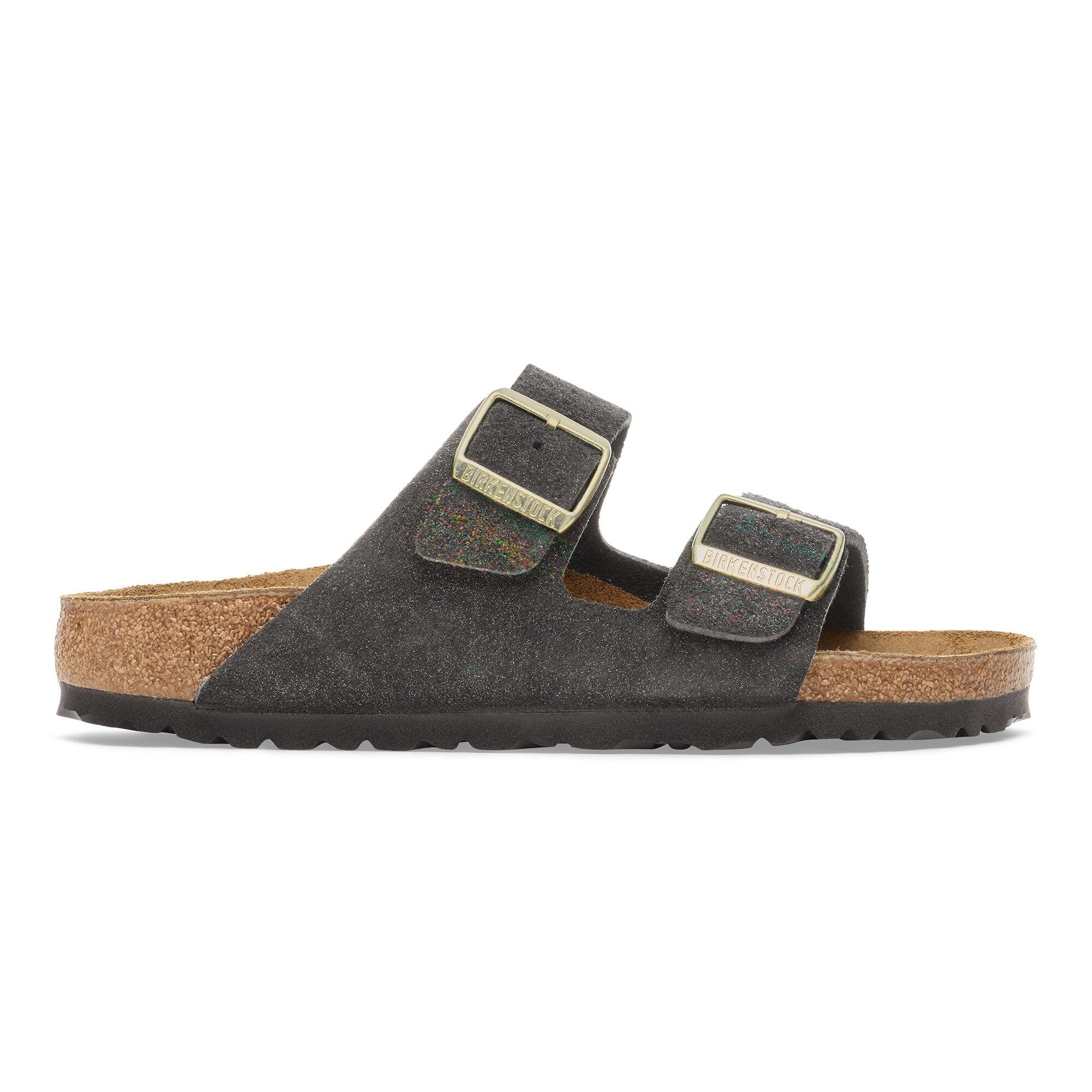 Sandalo Arizona in Suede / Nero