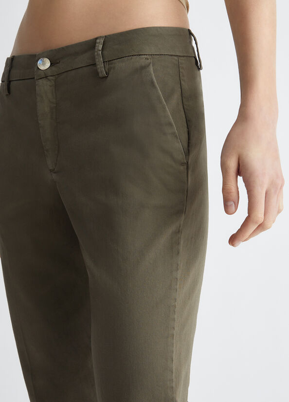 Pantalone Chino Bottom Up / Verde - Ideal Moda