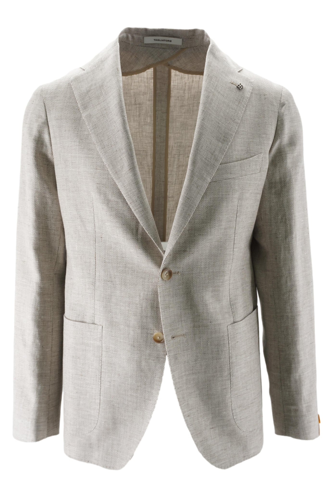 Giacca in Lino e Cotone / Beige - Ideal Moda