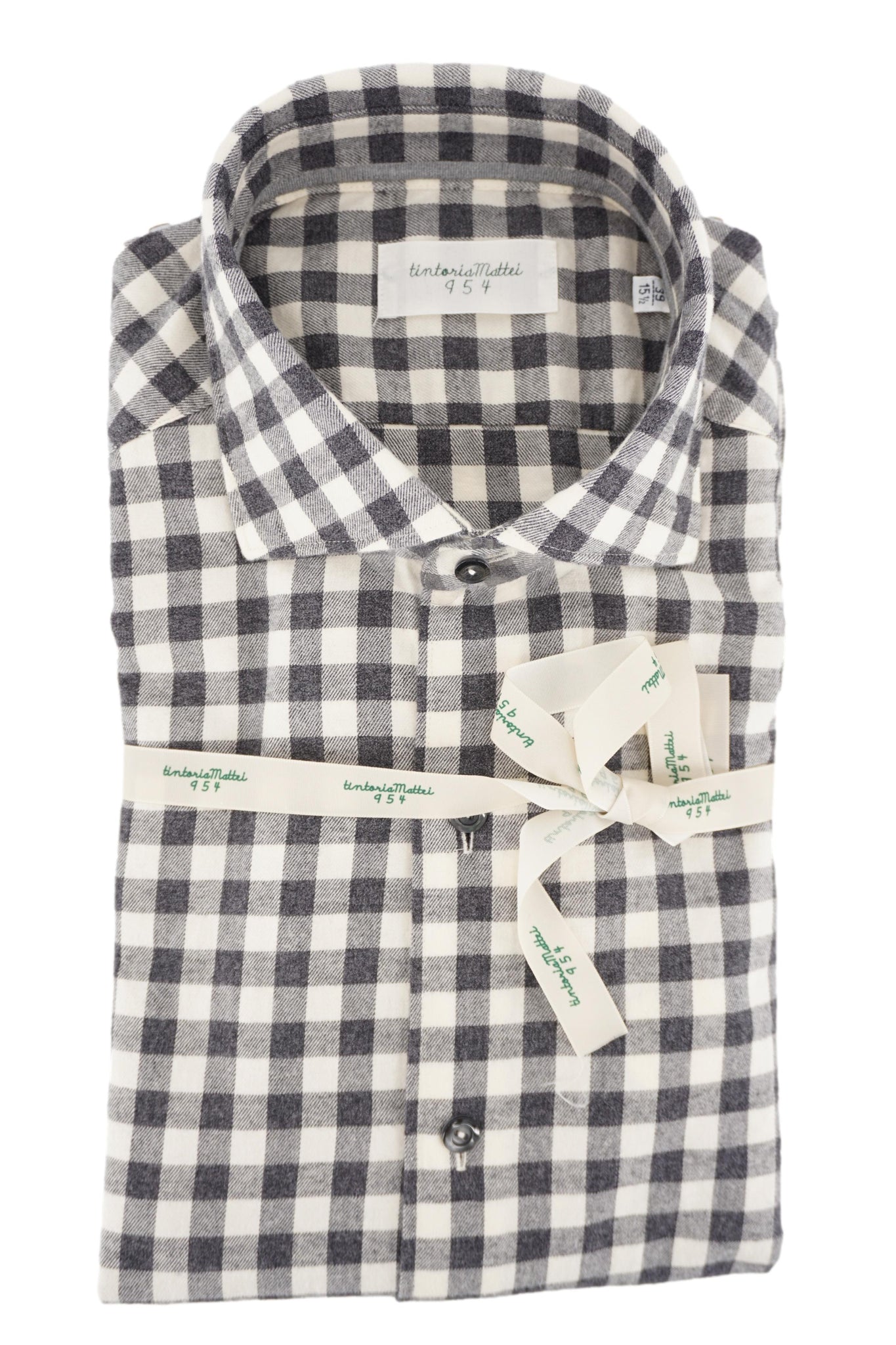 Camicia a Quadroni in Flanella / Grigio - Ideal Moda