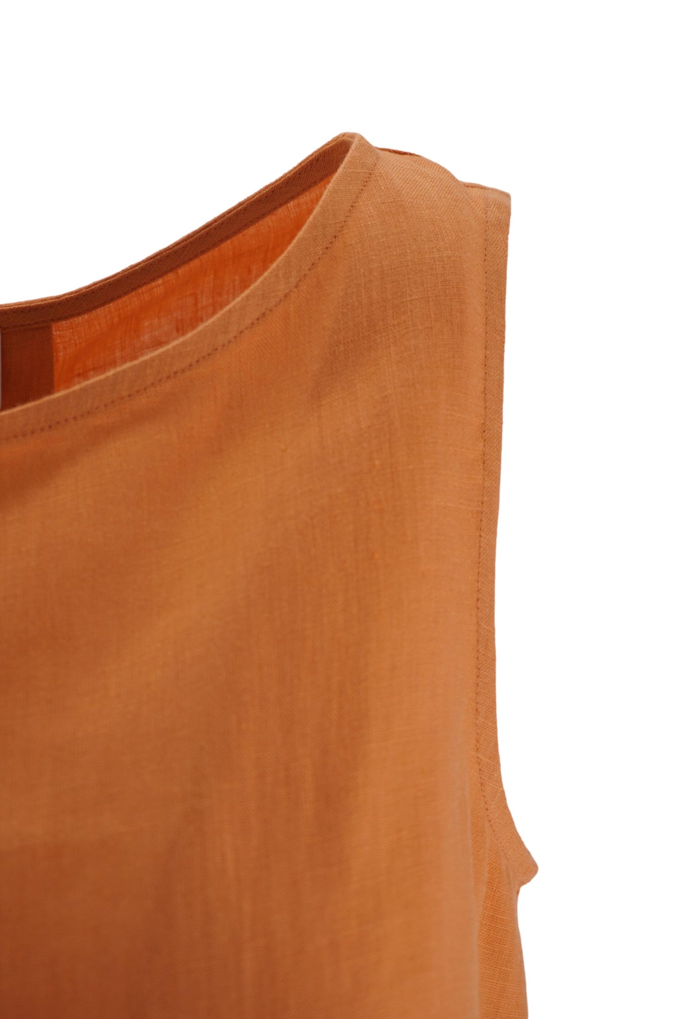 Top in Lino / Arancione - Ideal Moda