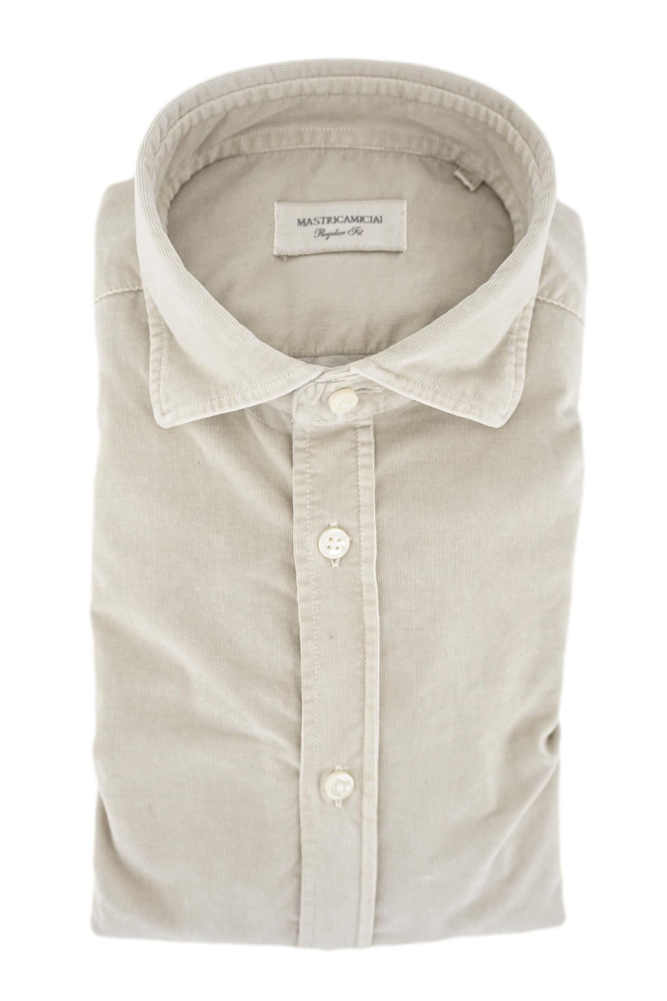 Camicia in Velluto / Beige - Ideal Moda
