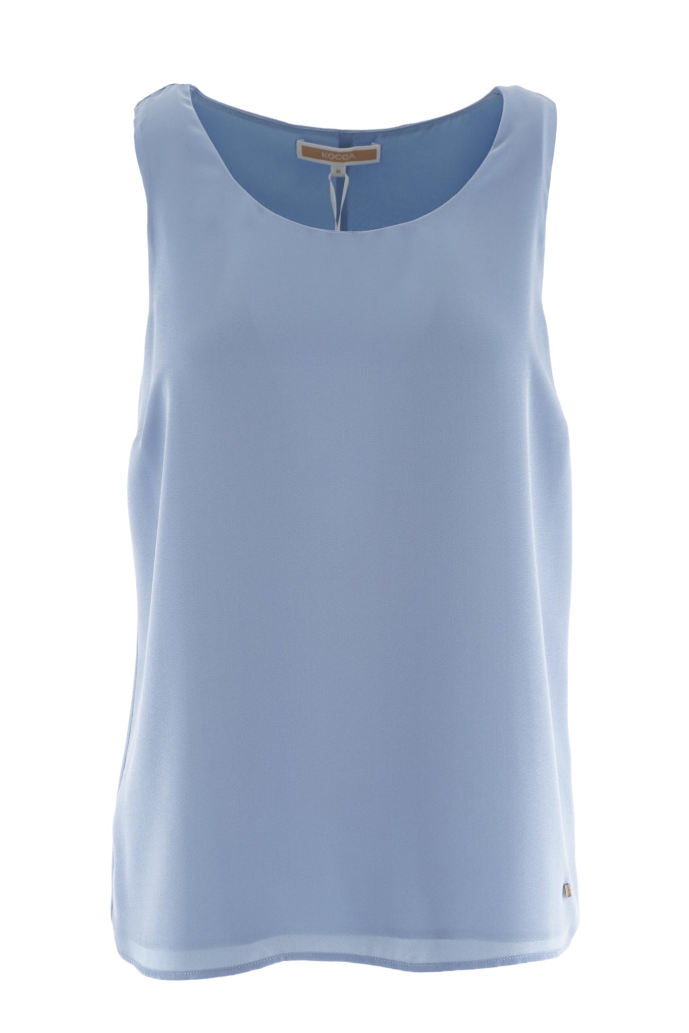Top Svasato Kocca / Celeste - Ideal Moda