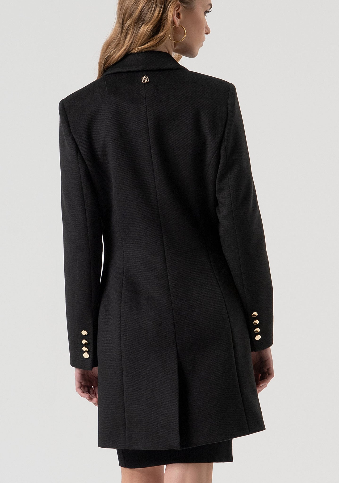 Cappotto Slim Monopetto / Nero