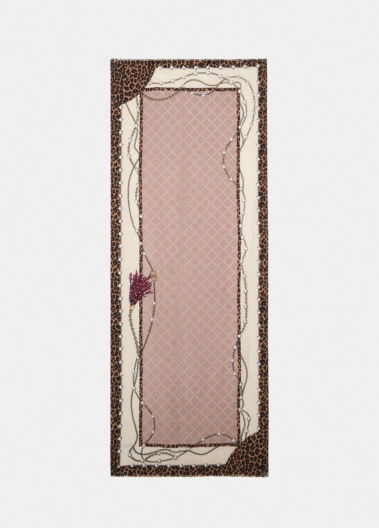 Stola con Logo / Beige - Ideal Moda