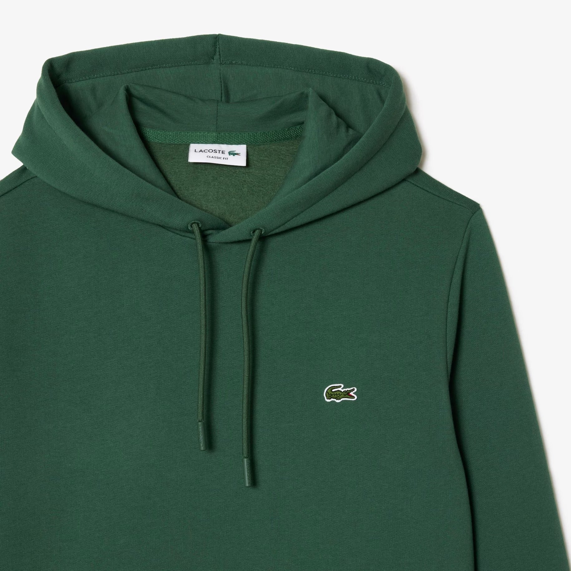 Felpa con Cappuccio e Logo Frontale / Verde - Ideal Moda