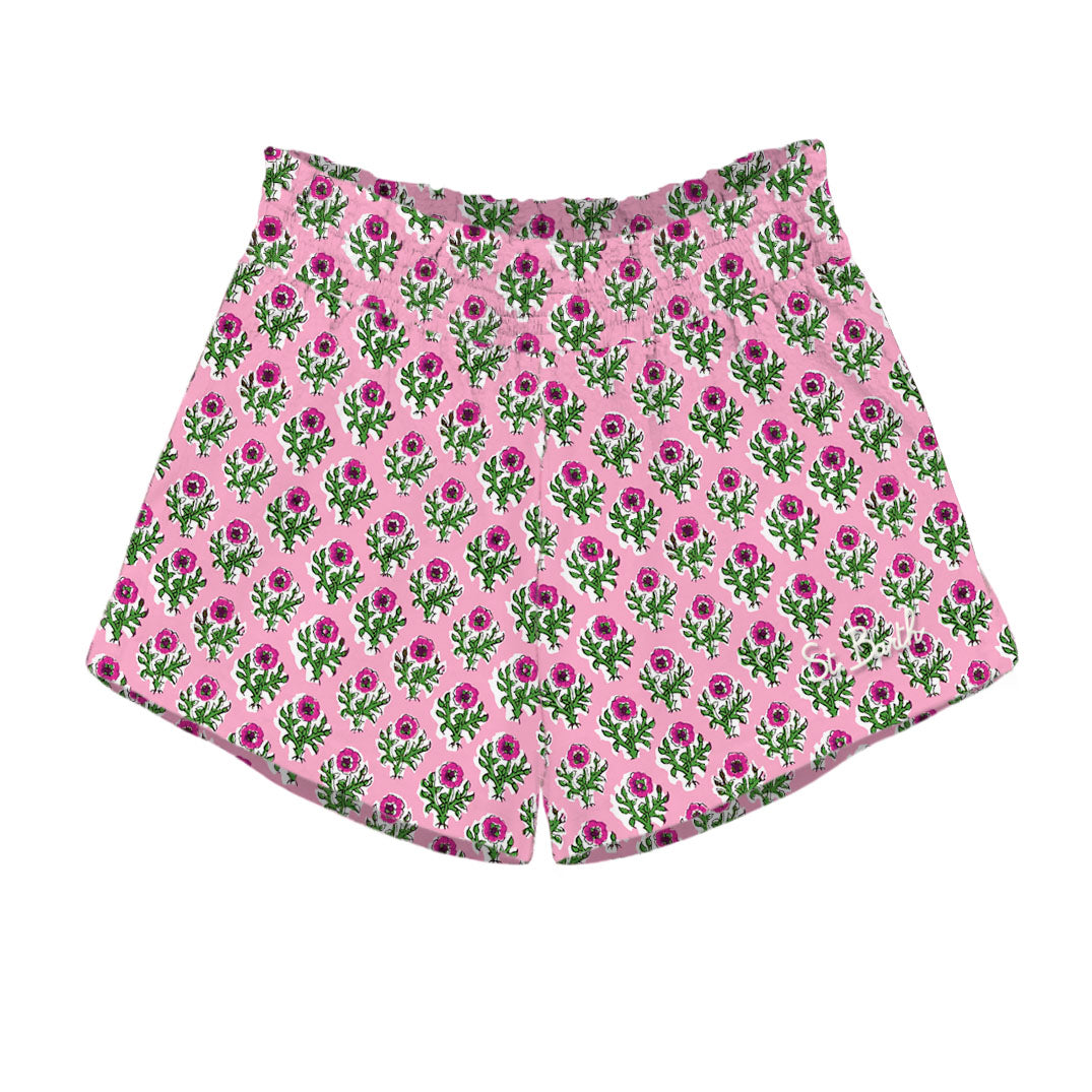 Shorts in Cotone con Fantasia / Rosa - Ideal Moda