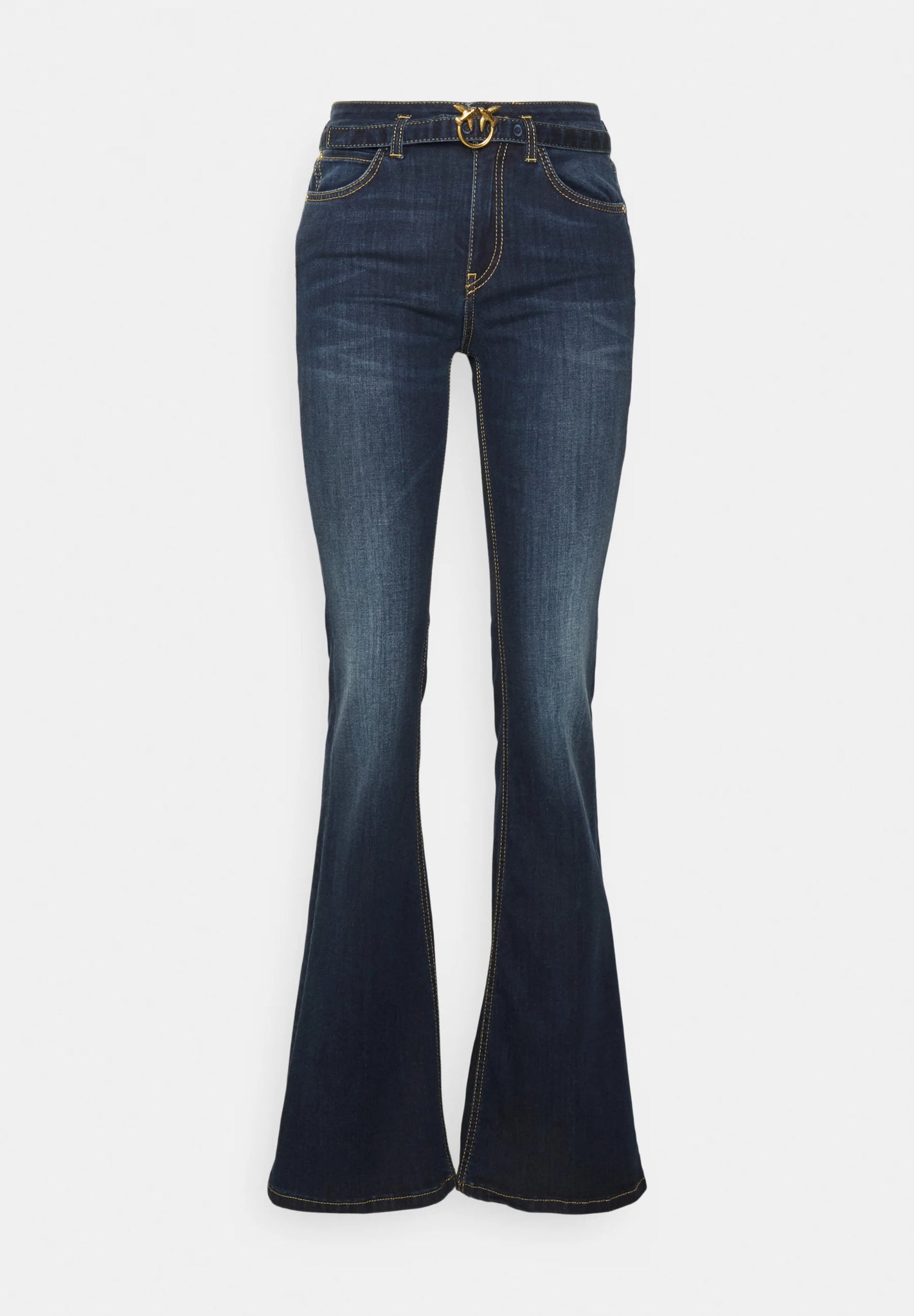 Flora Denim con Cintura / Jeans - Ideal Moda