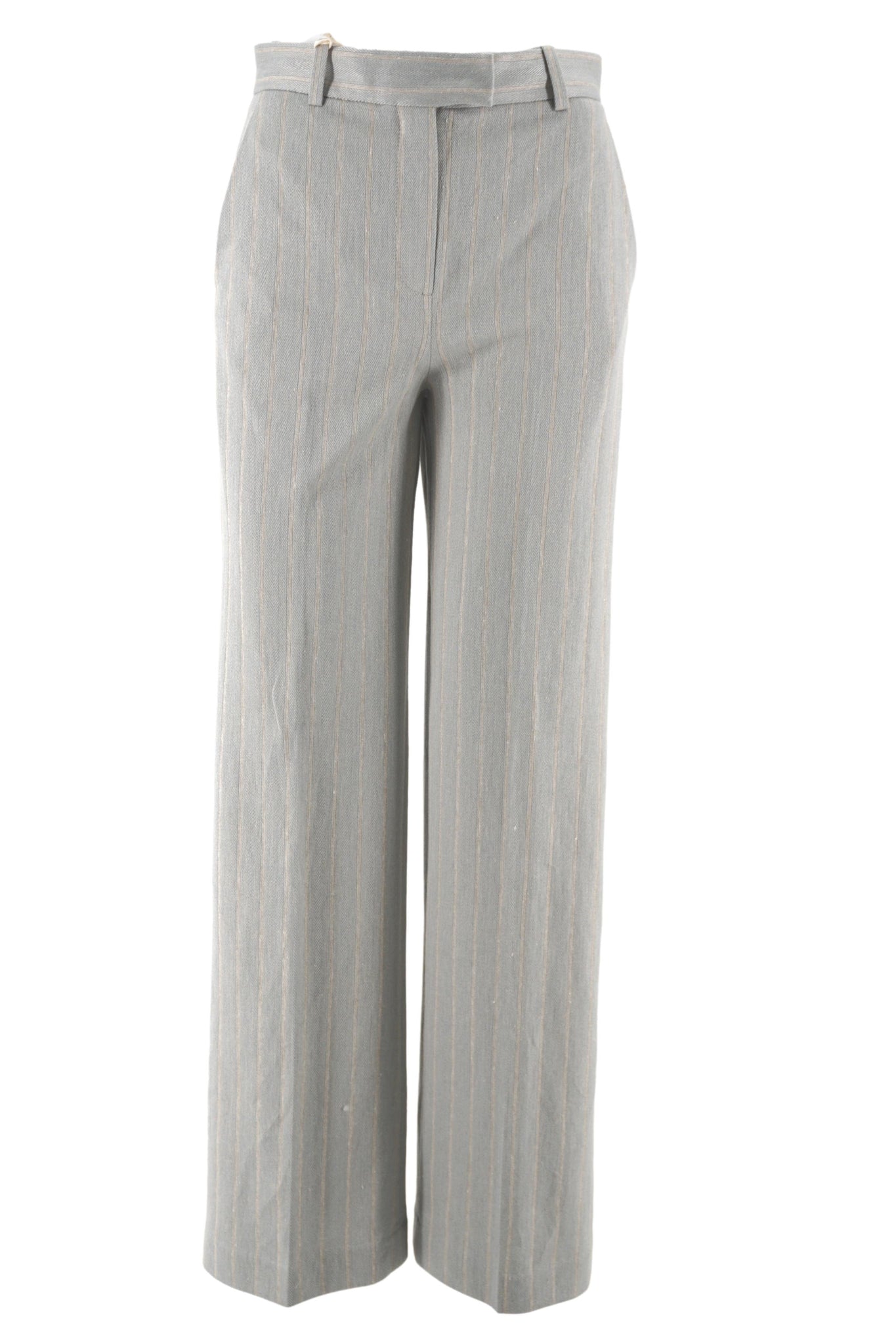Pantalone a Palazzo con Fantasia / Grigio - Ideal Moda