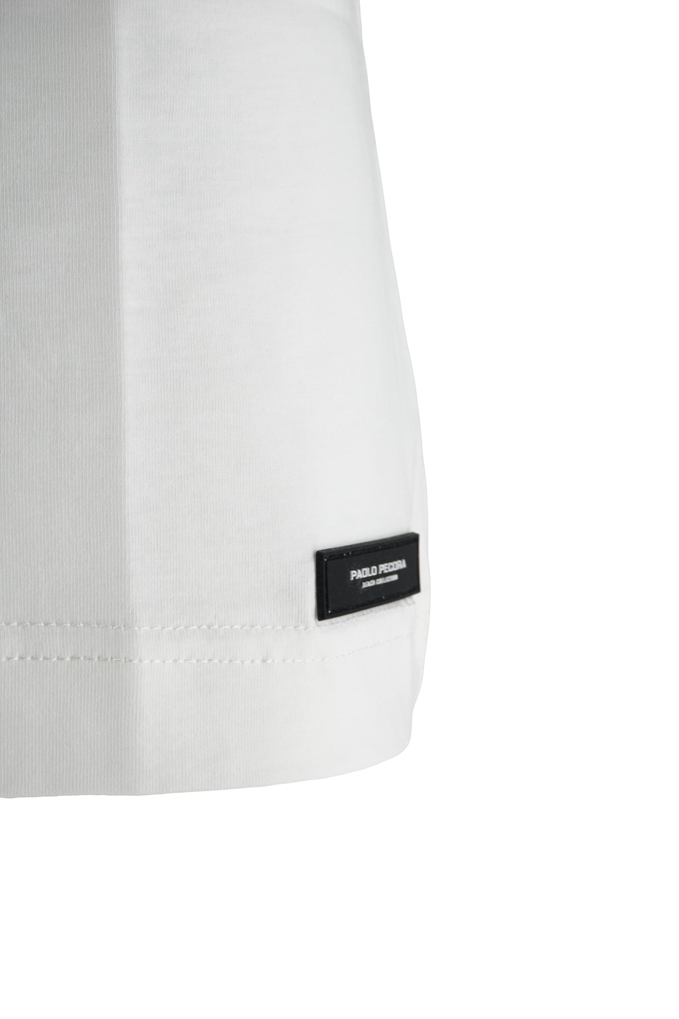 T-Shirt in Cotone con Taschino / Bianco - Ideal Moda