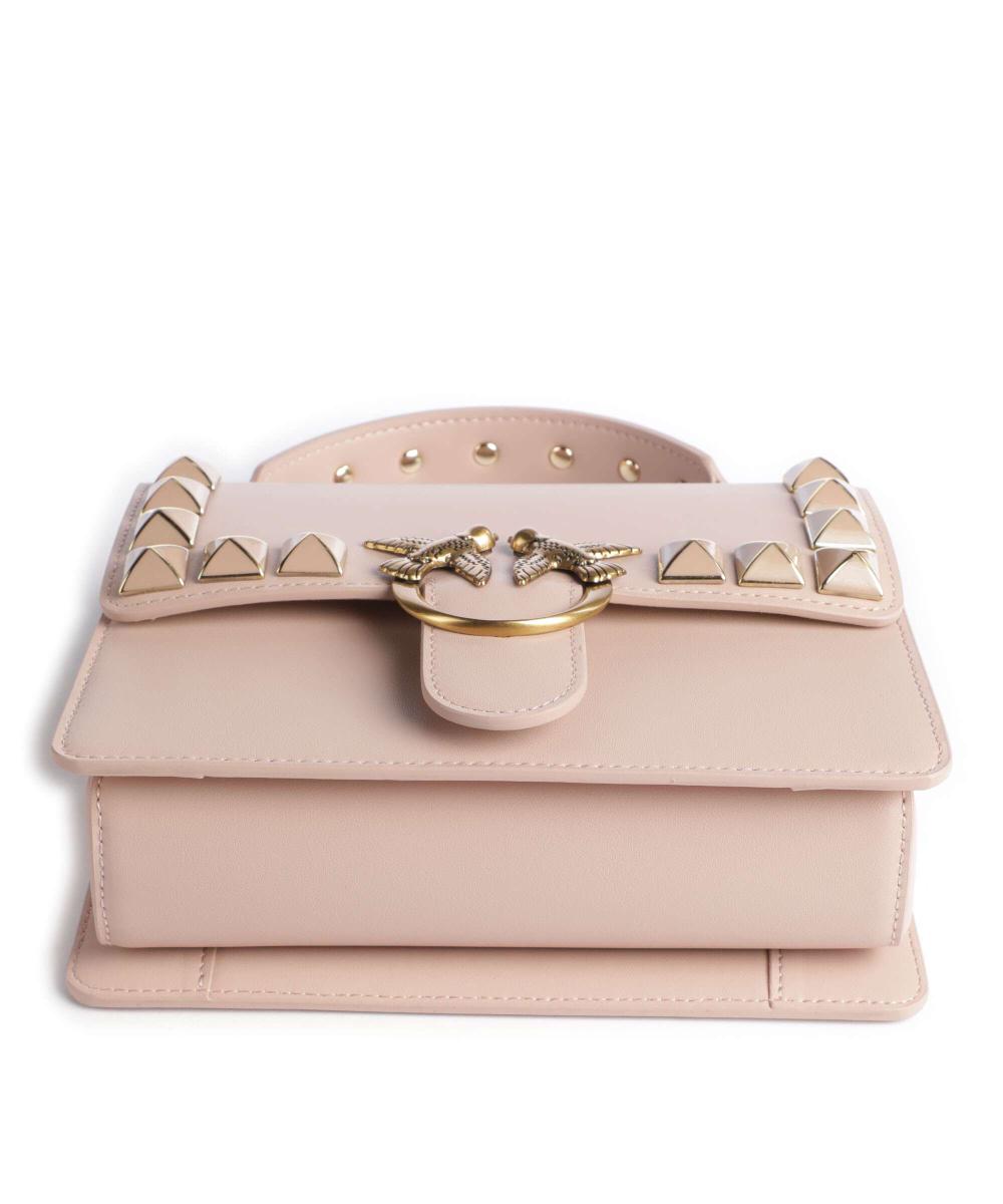 Borsa Love One Top con Borchie / Cipria - Ideal Moda