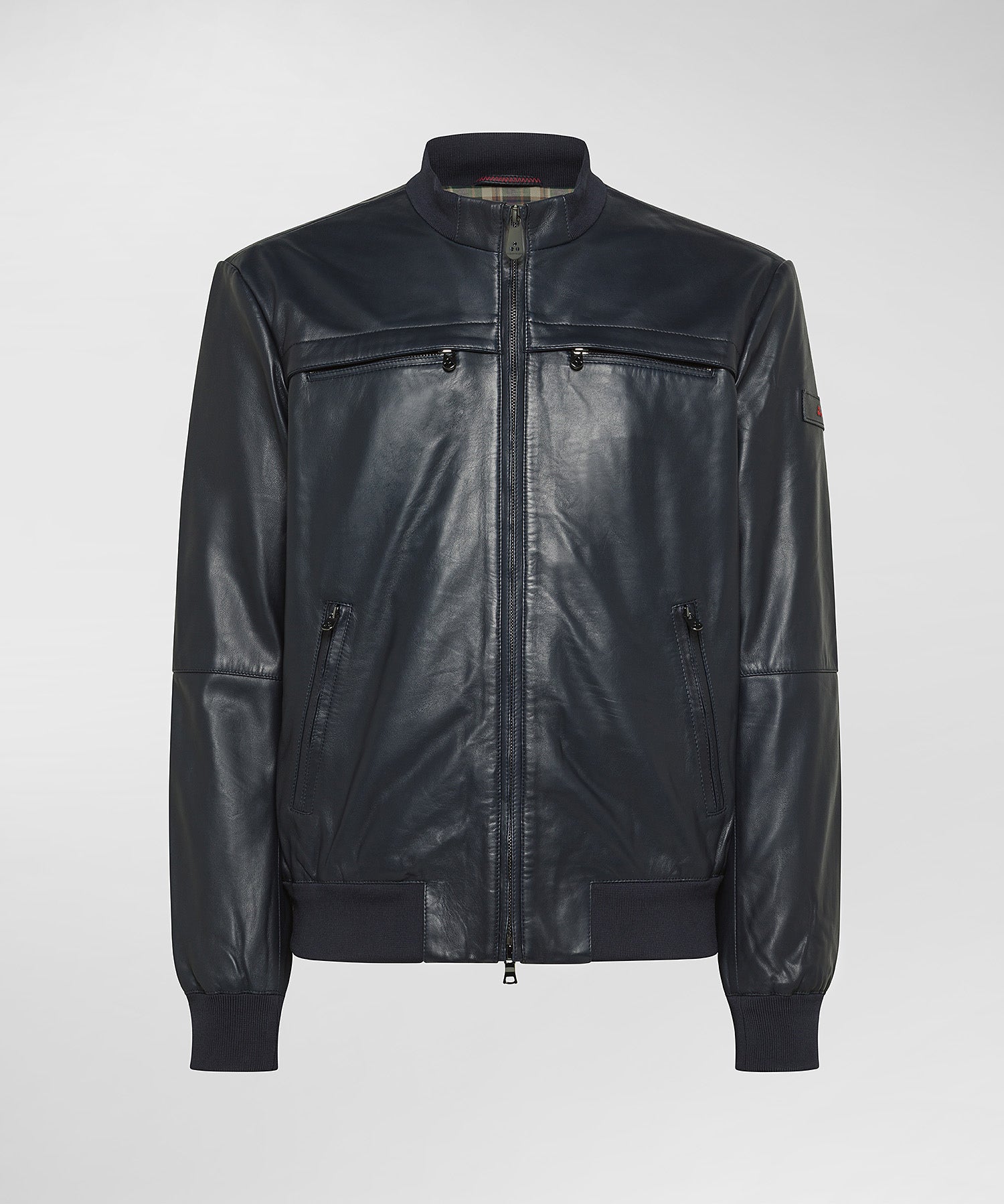 Giacca Biker in Nappa Sands / Blu