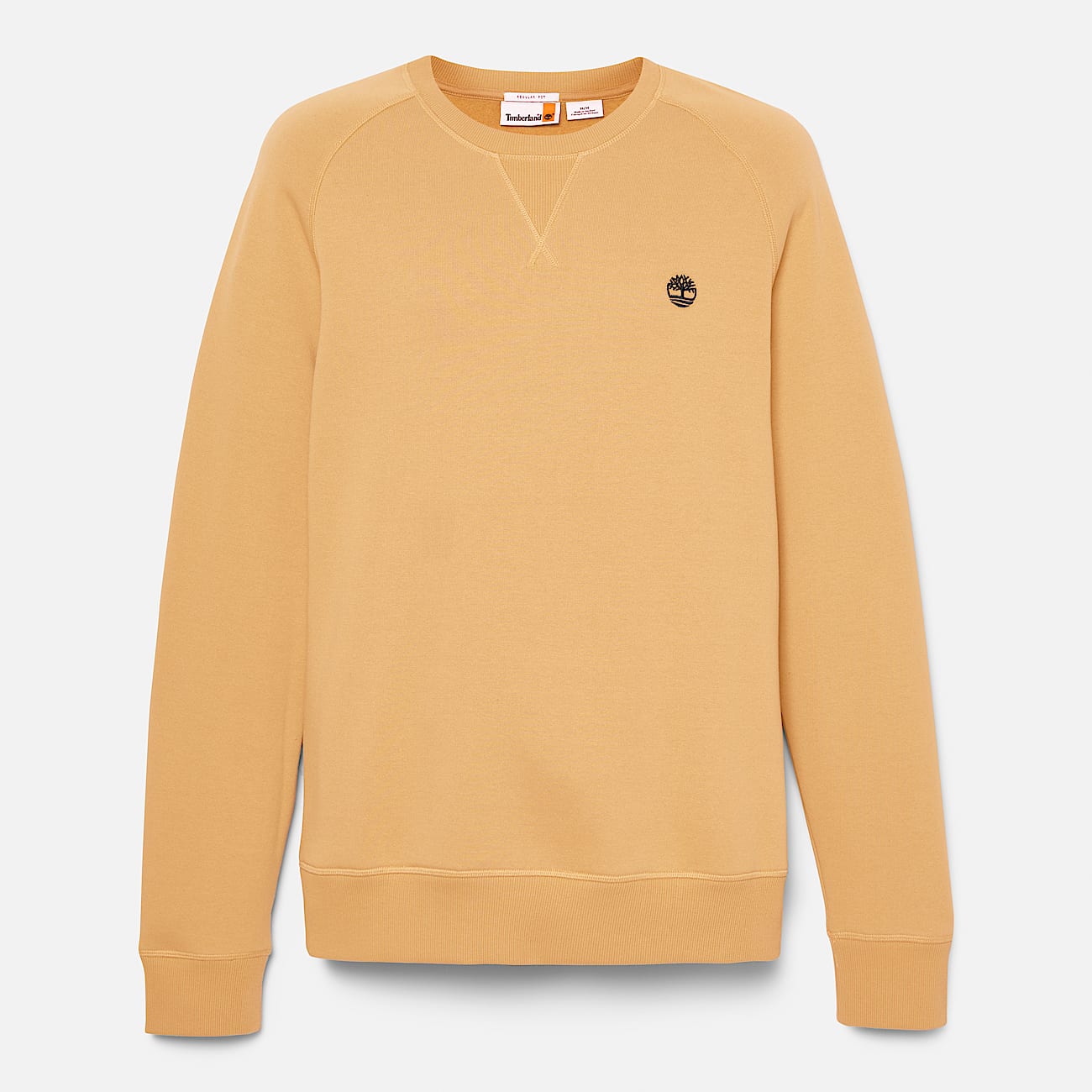 Felpa Girocollo con Logo / Giallo