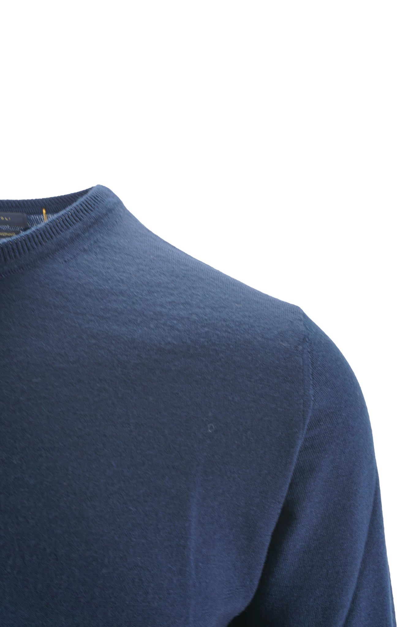 Maglia in Merinos Extrafine / Blu - Ideal Moda