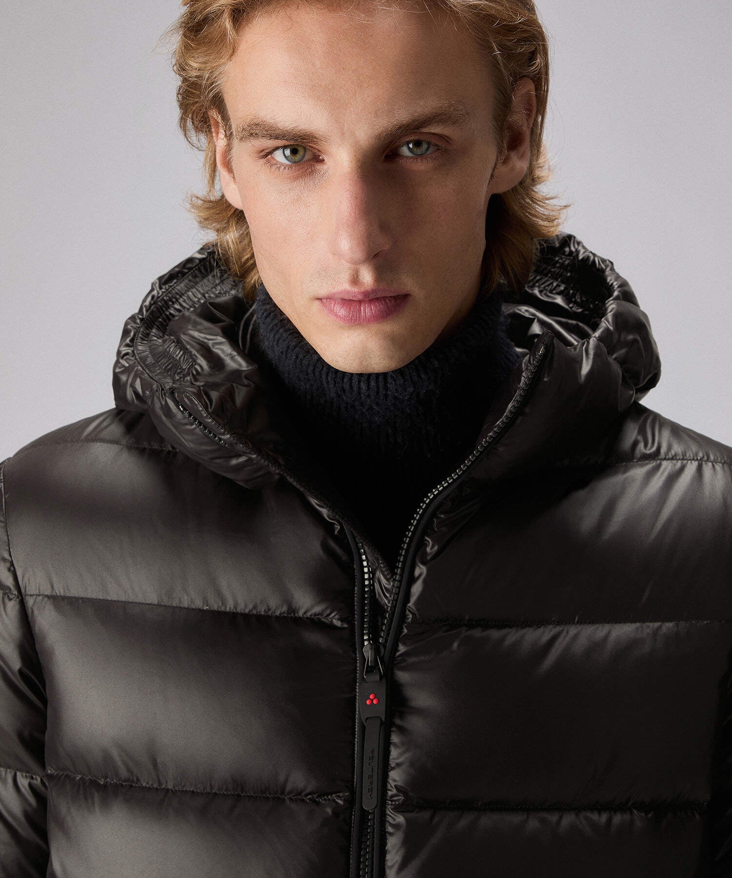 Piumino in Nylon Lucido / Nero