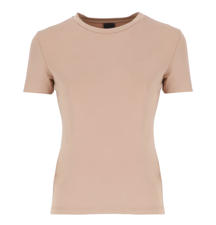T-Shirt Slim Fit con Logo / Rosa - Ideal Moda