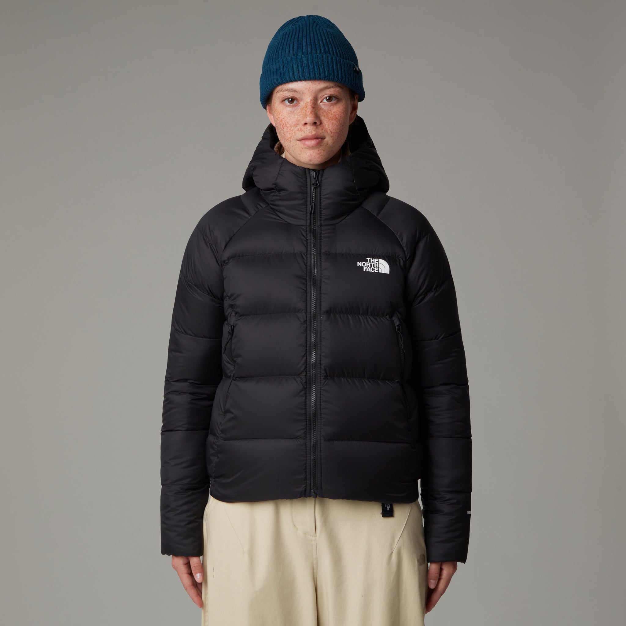 Piumino con Cappuccio Hyalite / Nero - Ideal Moda