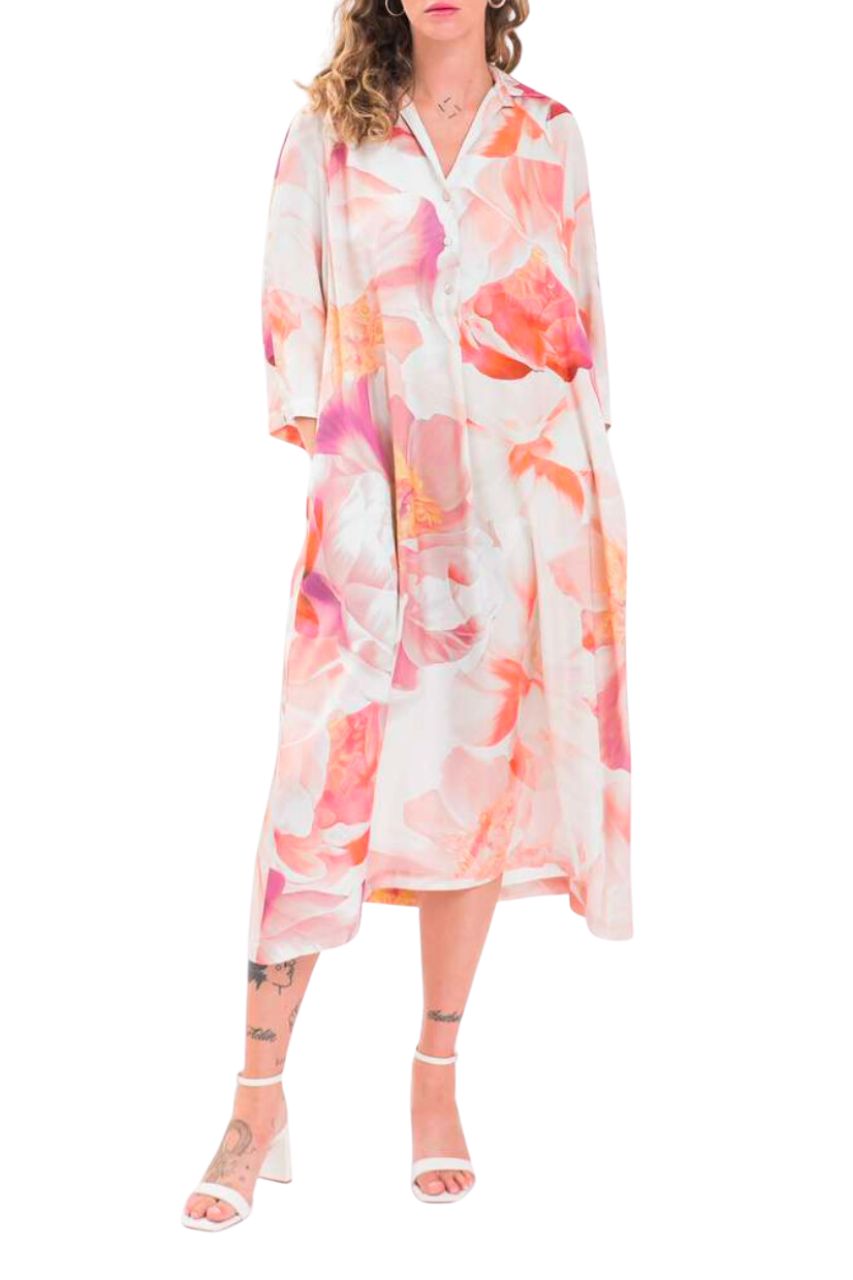 Kimono in Mikado Rosa Antico main image 1