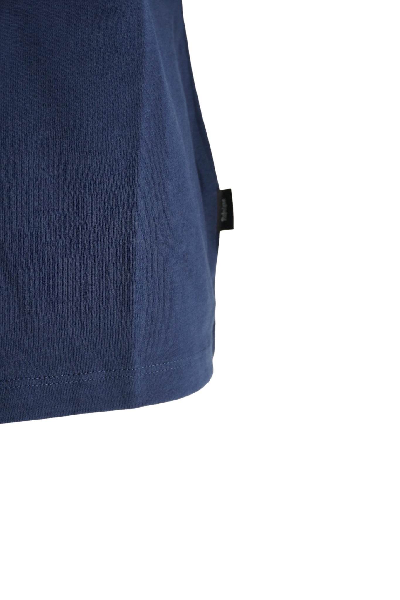 T-Shirt Girocollo con Logo / Blu - Ideal Moda