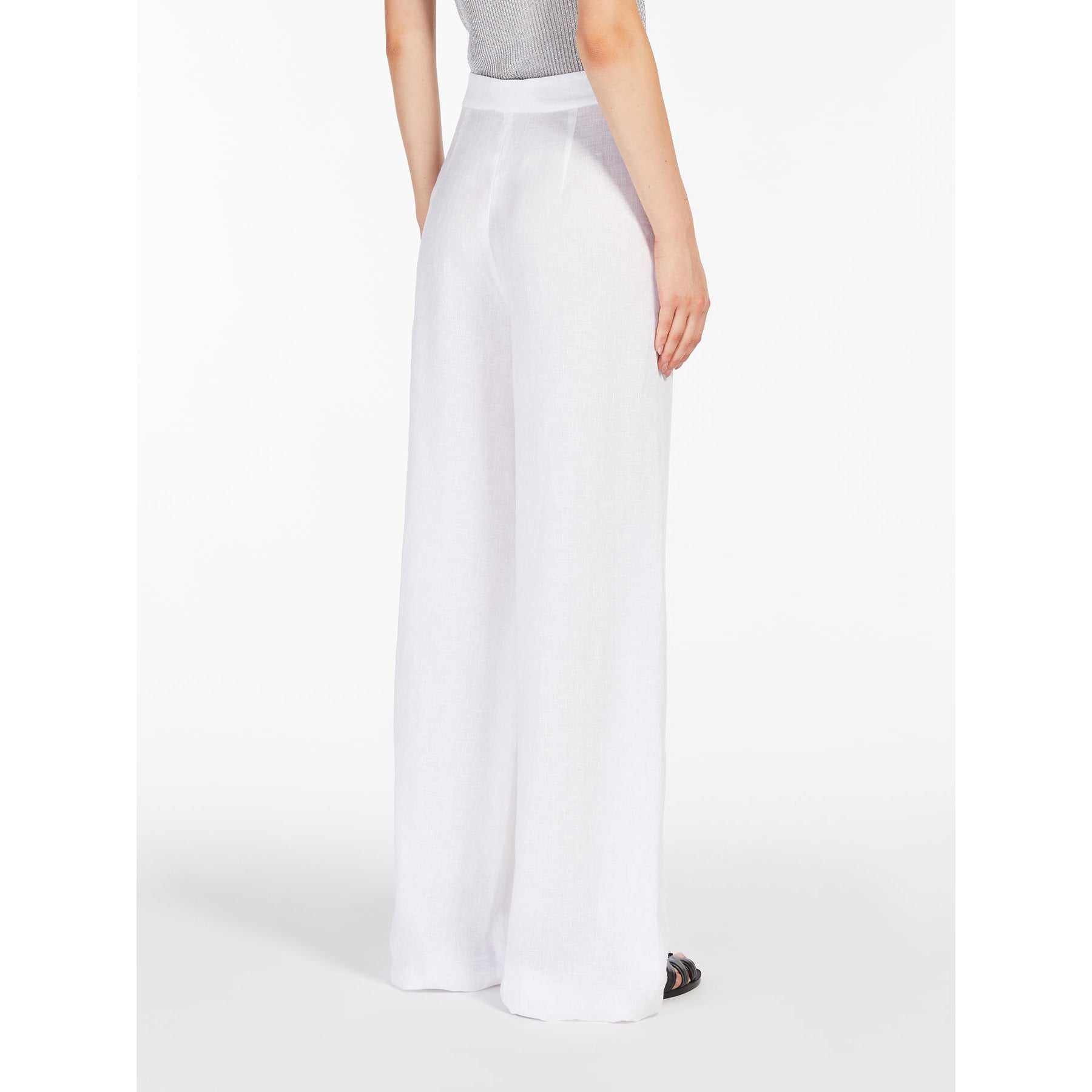 Pantalone in Lino / Bianco - Ideal Moda