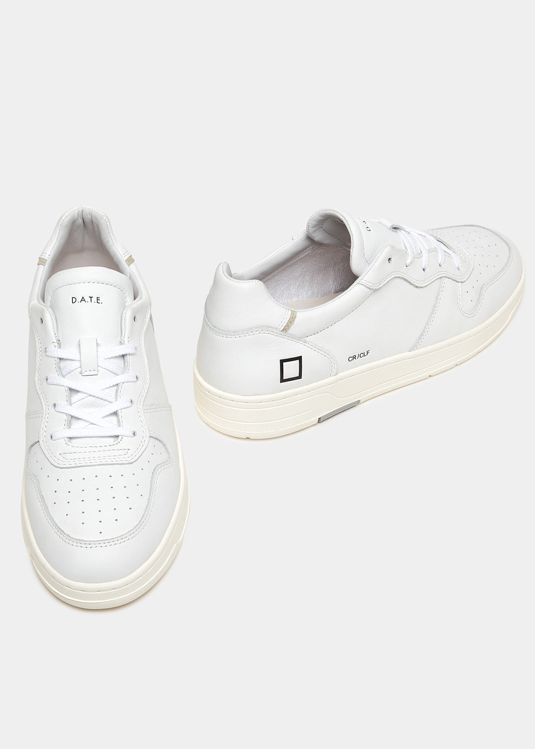 Sneaker in Pelle Court Calf / Bianco - Ideal Moda