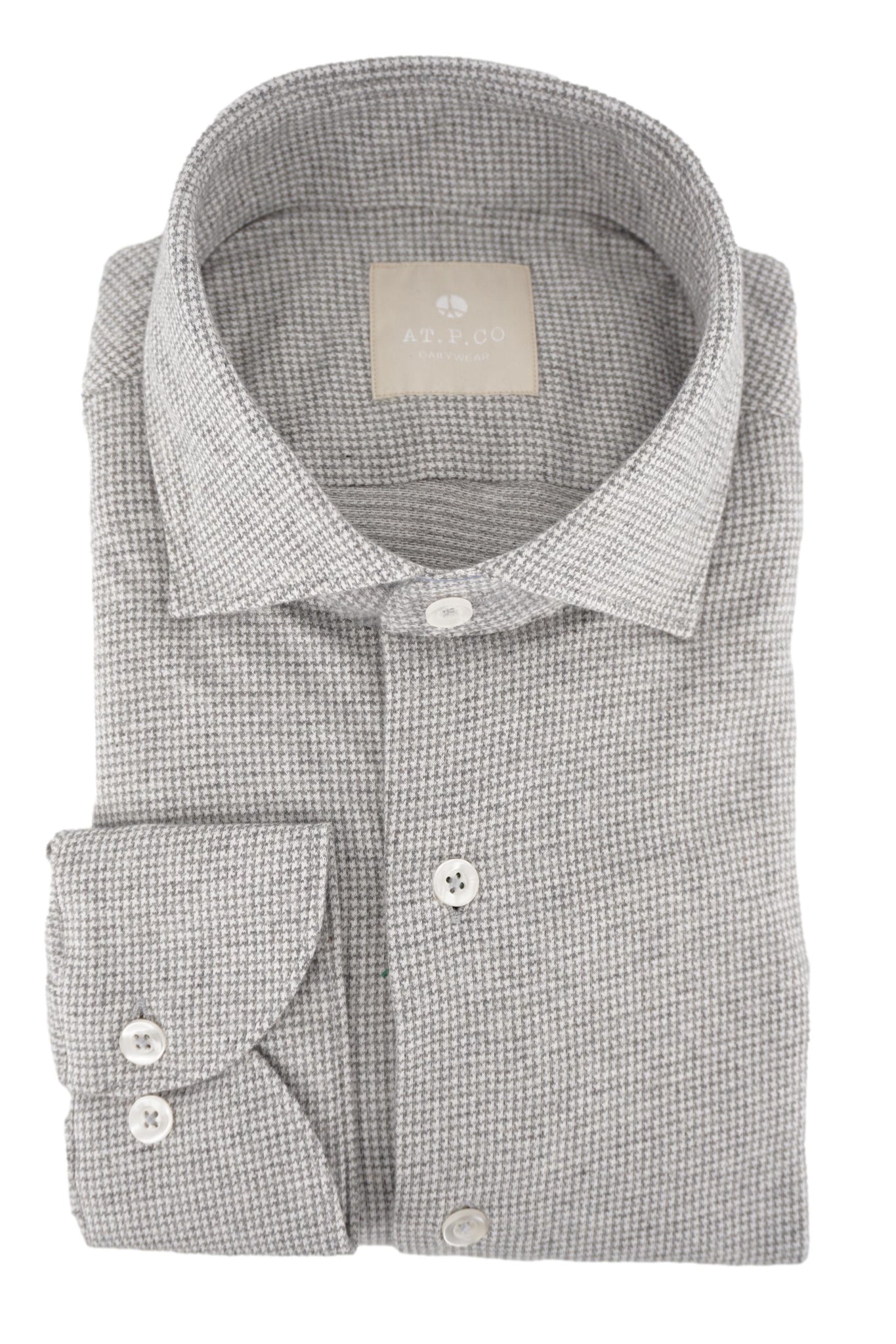 Camicia in Flanella con Fantasia / Grigio - Ideal Moda