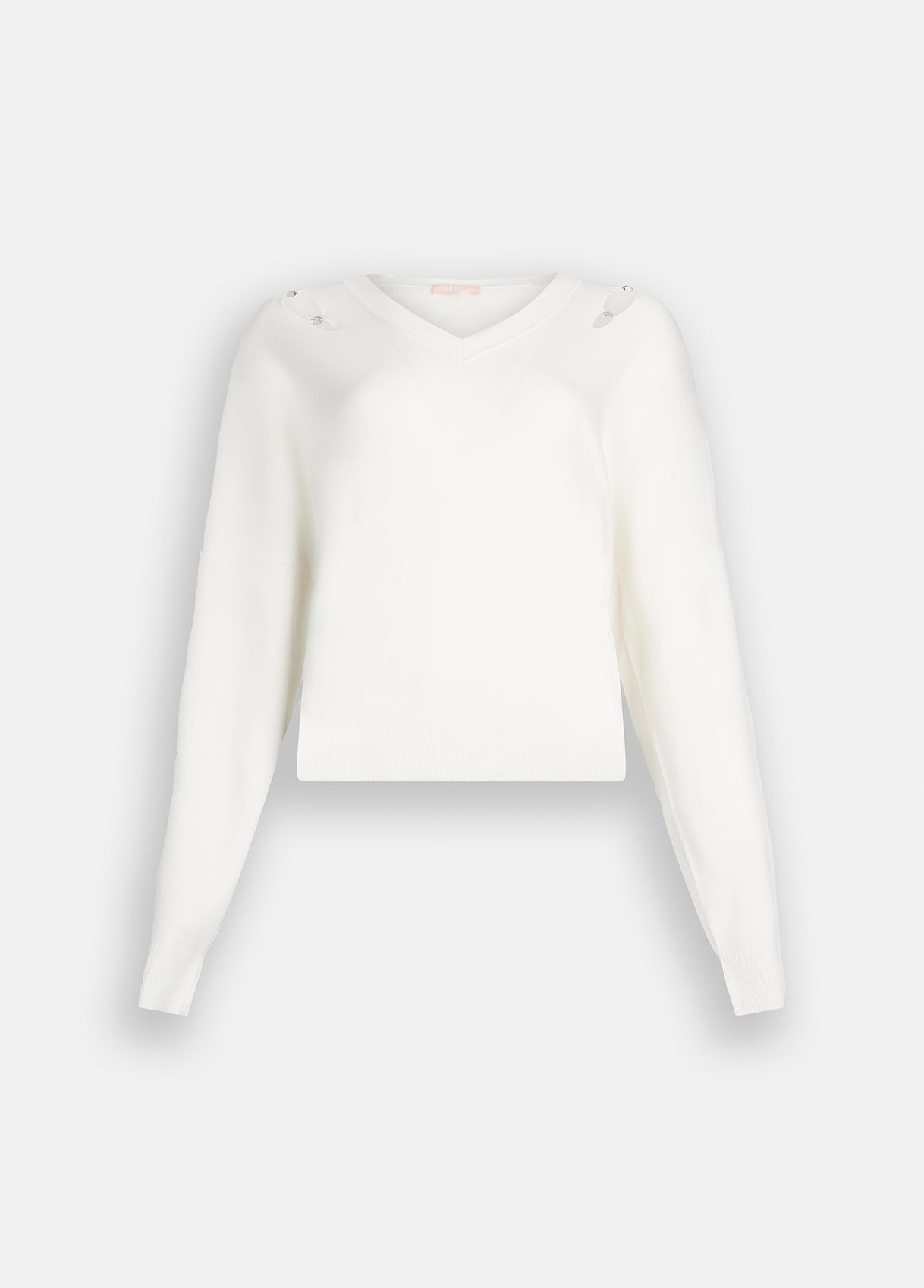 Maglia con Castoni Gioiello / Bianco