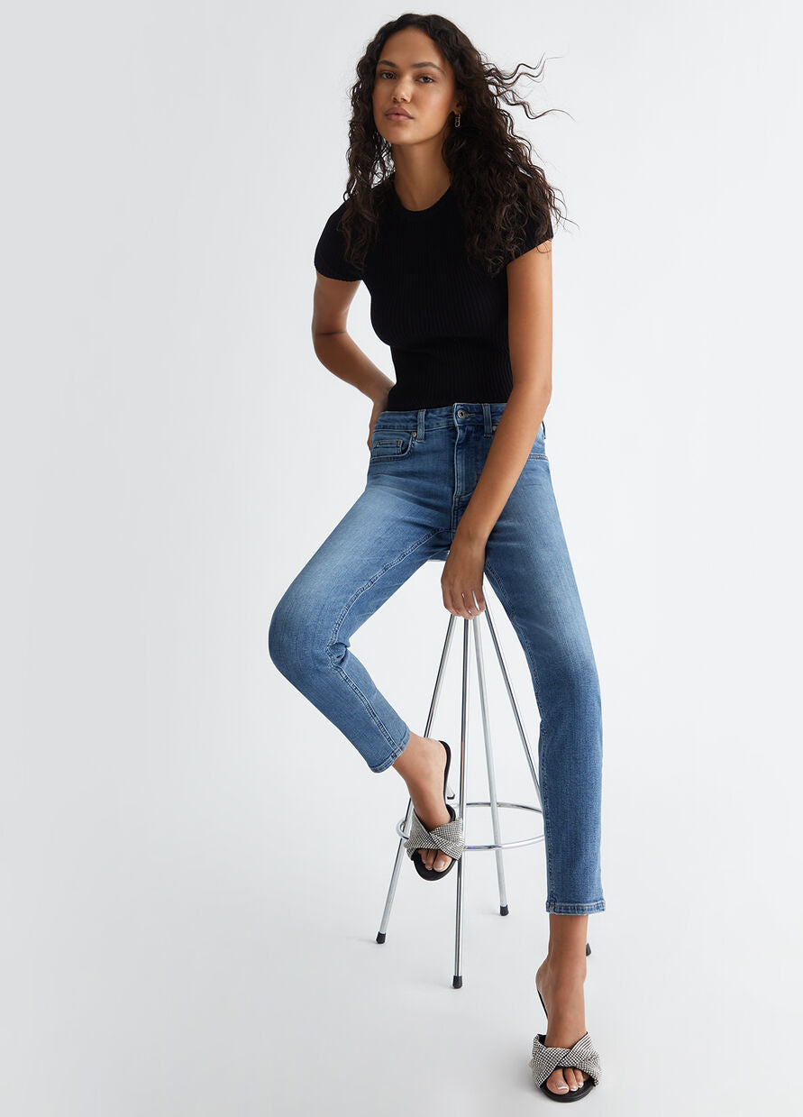 Jeans Skinny a Vita Alta / Jeans - Ideal Moda