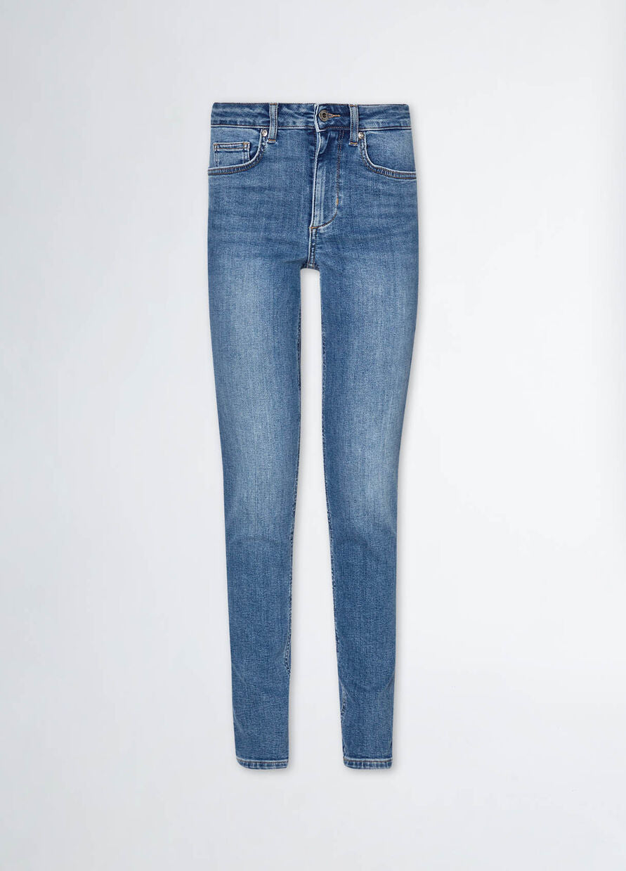 Jeans Skinny a Vita Alta / Jeans - Ideal Moda