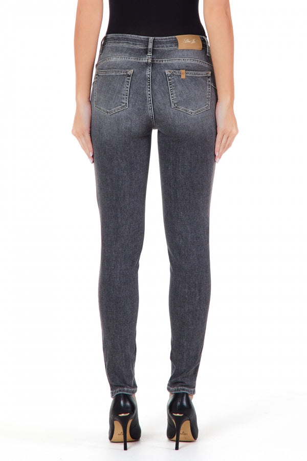 Jeans Skinny Vita Alta Liu Jo / Grigio - Ideal Moda
