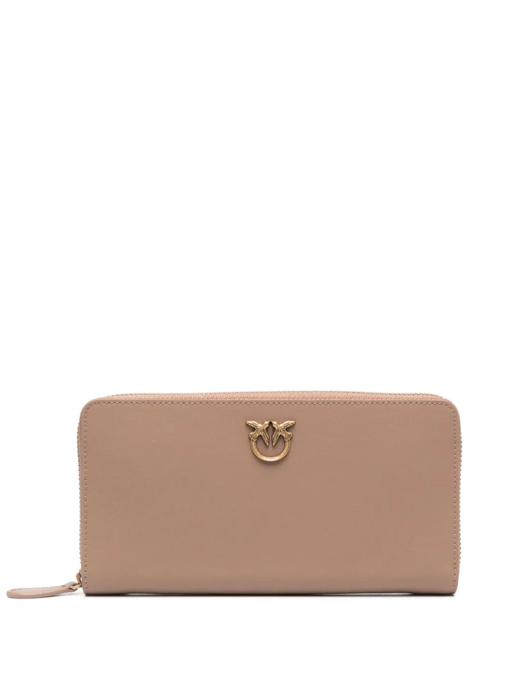 Portafoglio Zip Around in Pelle / Beige - Ideal Moda