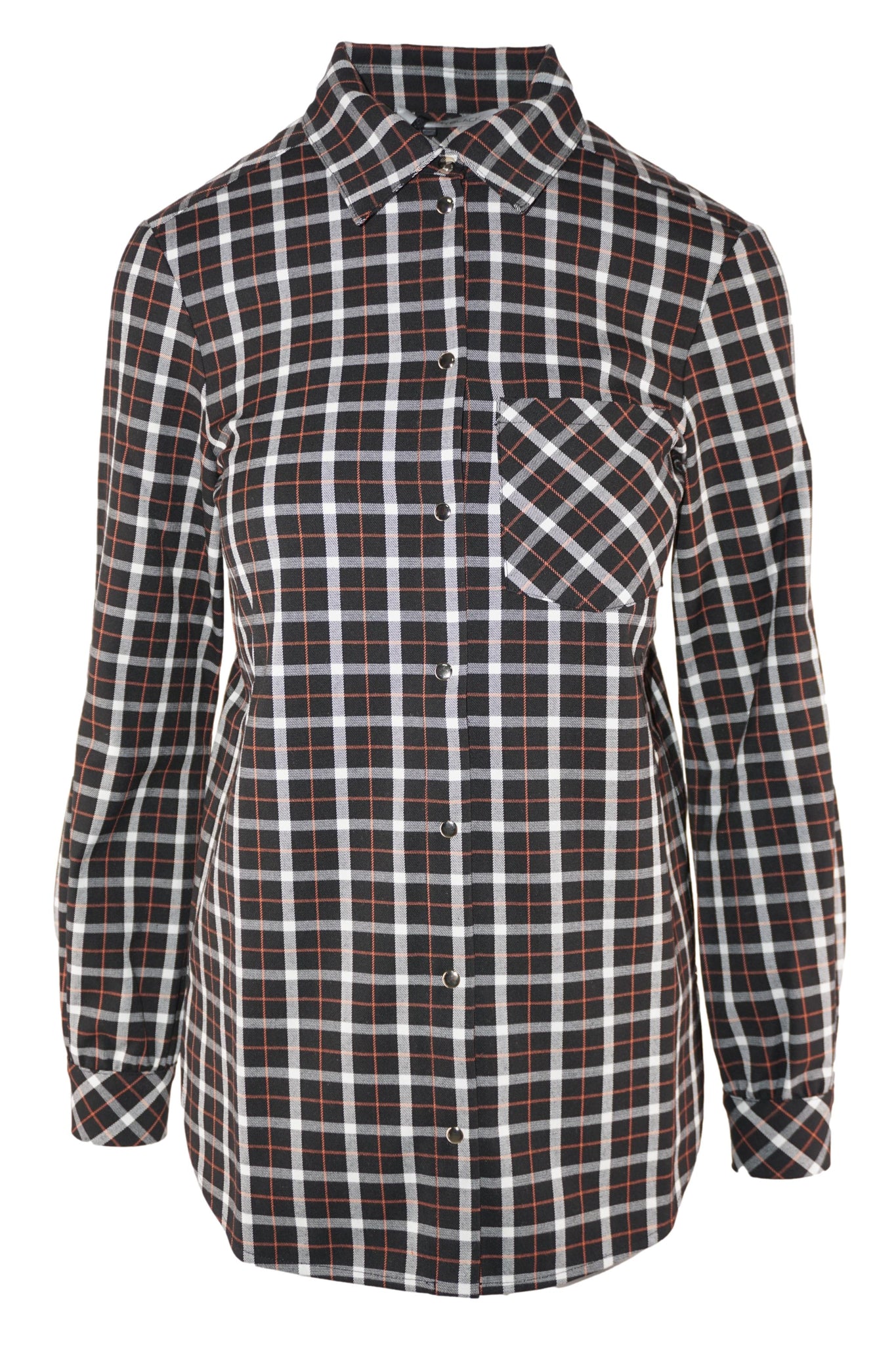 Camicia con Fantasia / Nero - Ideal Moda