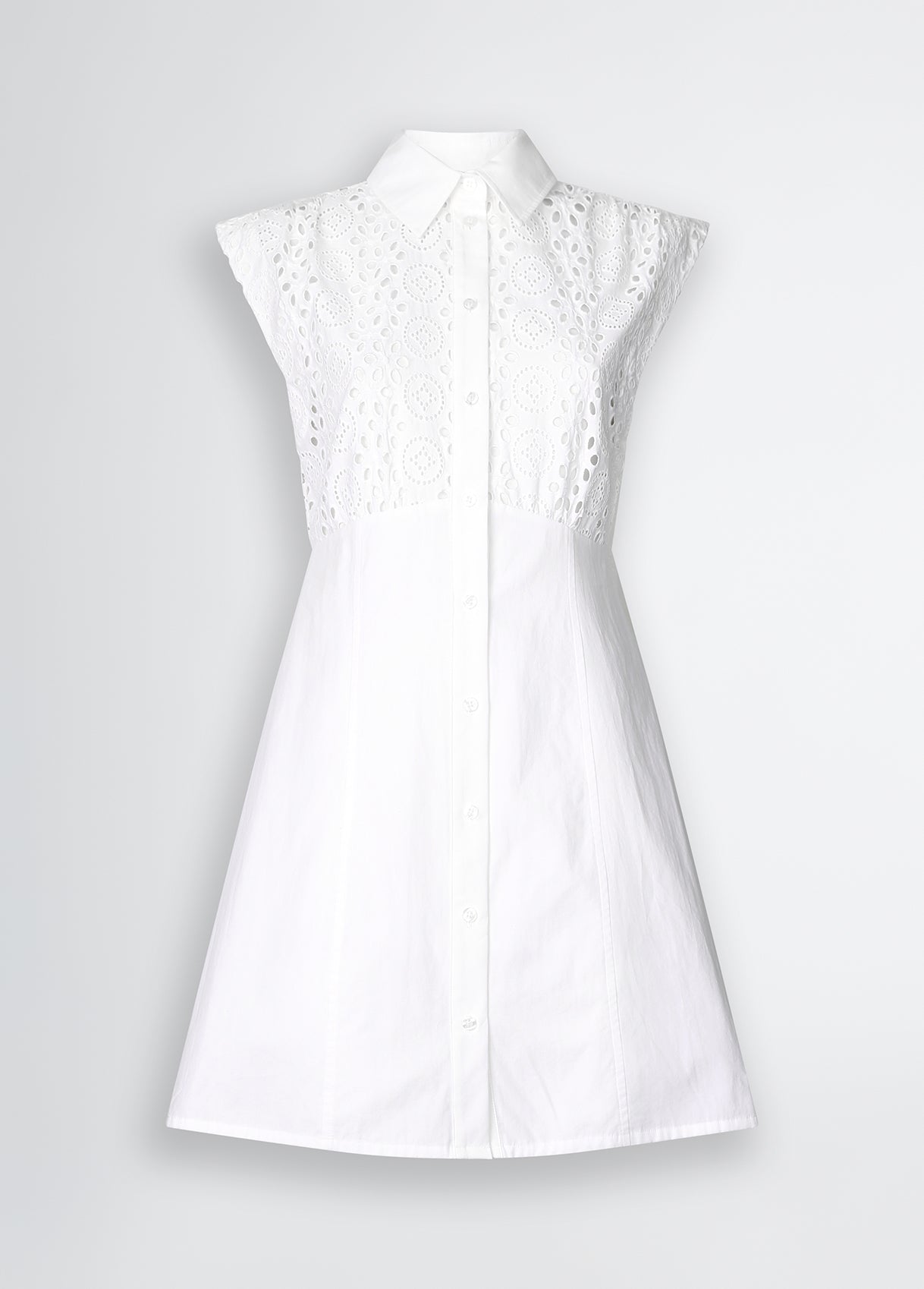 Abito Chemisier in Sangallo Bianco