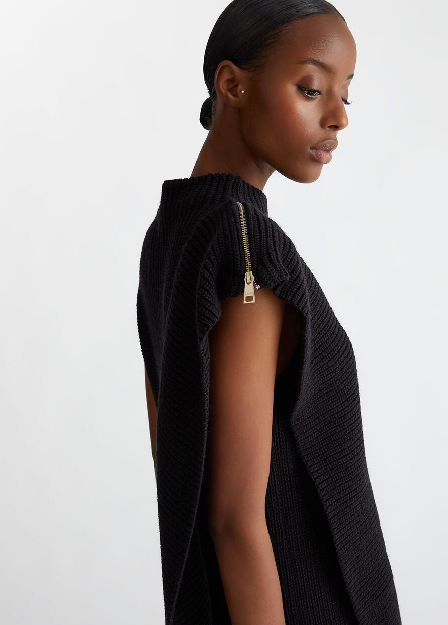 Abito in Maglia di Lana / Nero - Ideal Moda