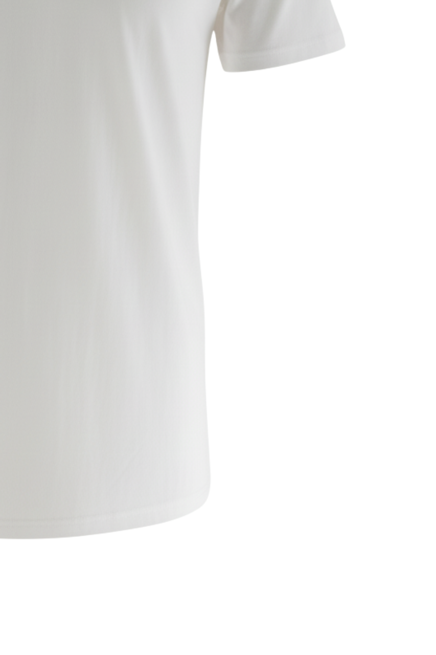 T-Shirt in Cotone Mercerizzato / Bianco