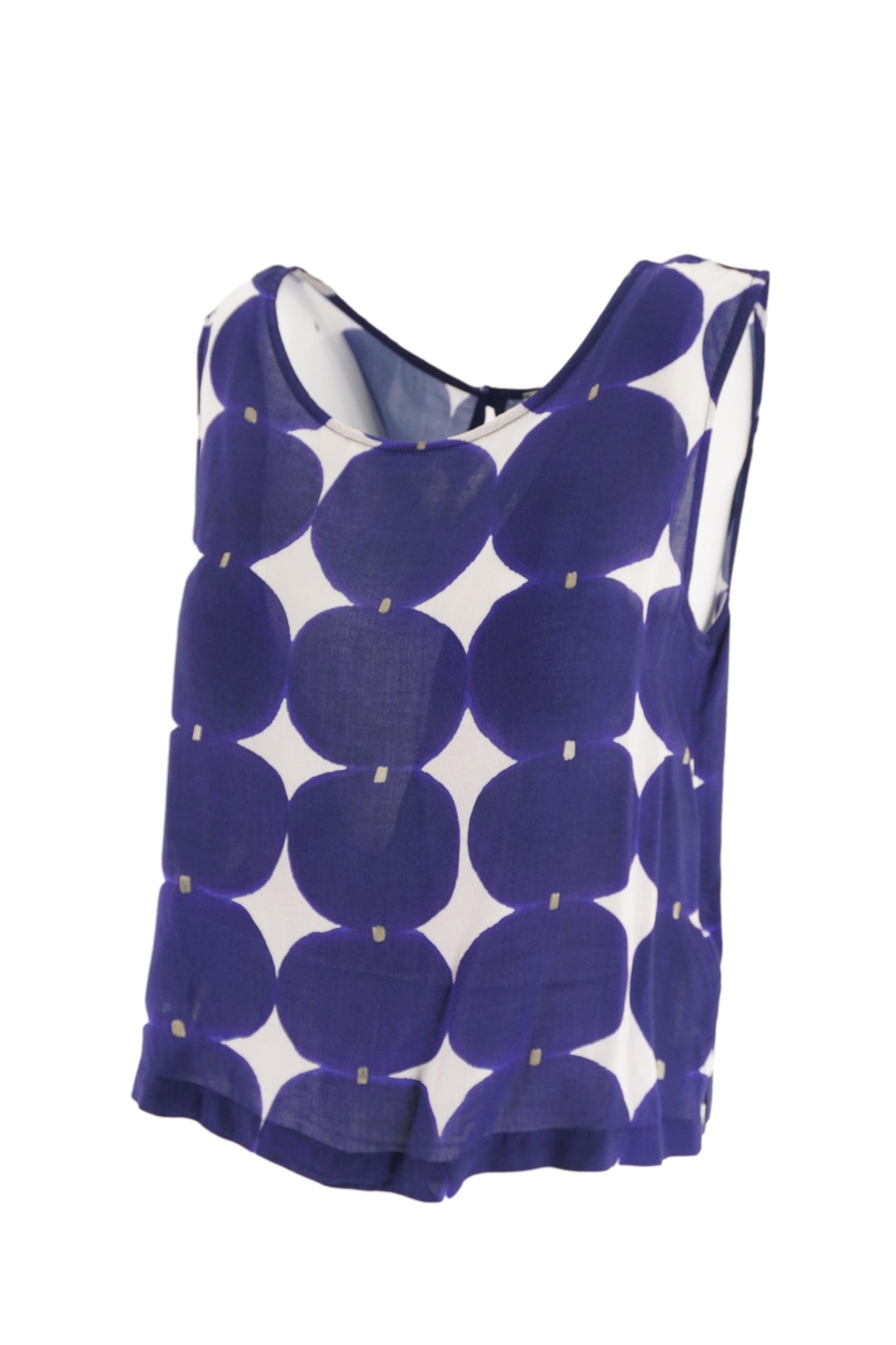 Top in Viscosa con Fantasia / Blu - Ideal Moda