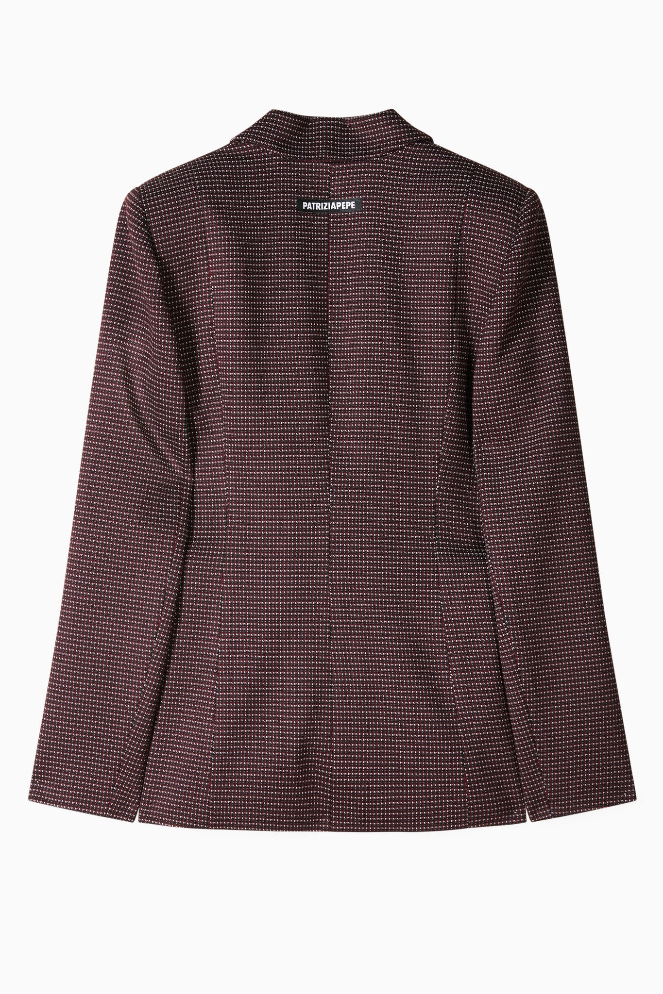 Giacca Monopetto con Fantasia / Bordeaux - Ideal Moda