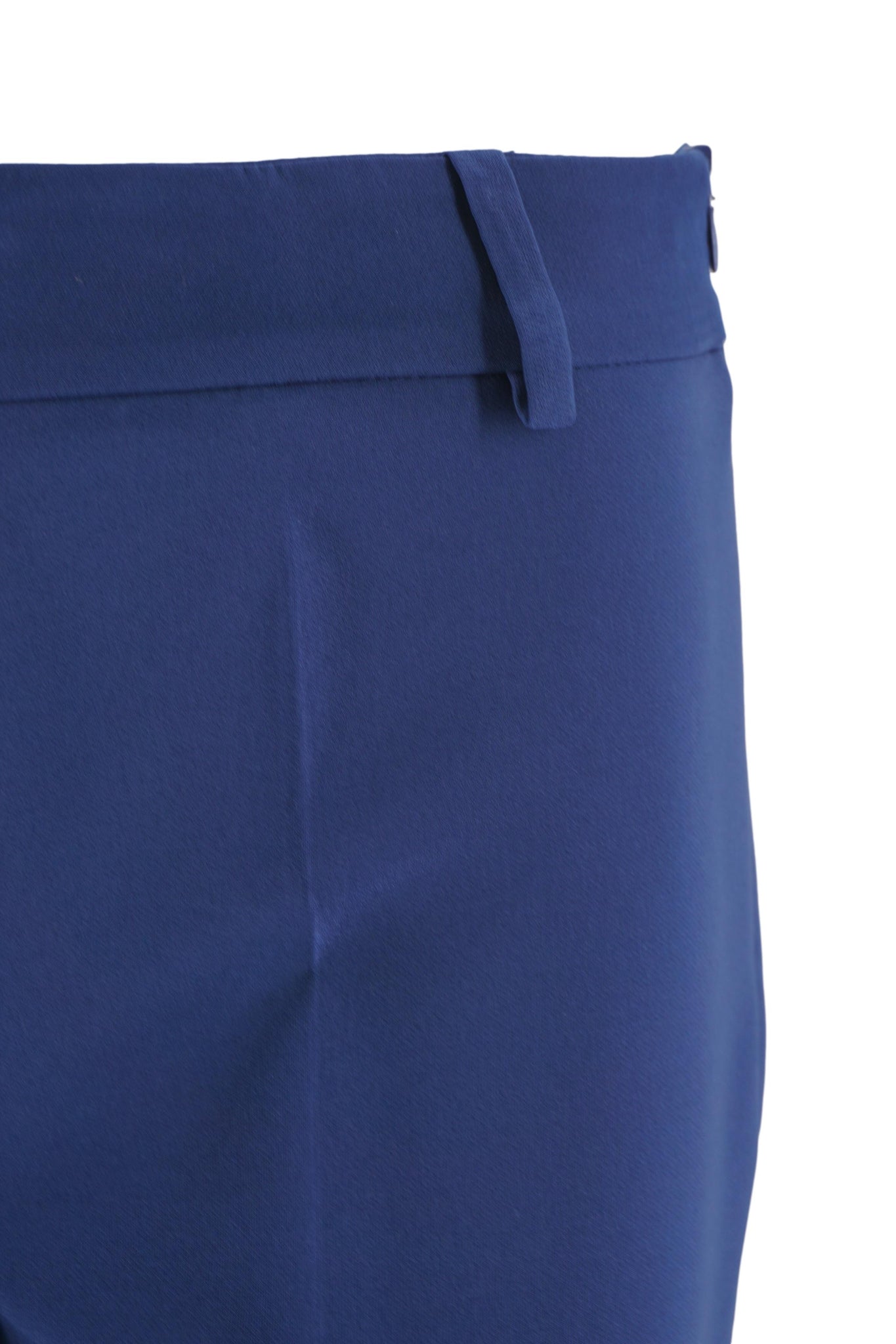 Pantalone Elegante con Pieghe / Bluette - Ideal Moda