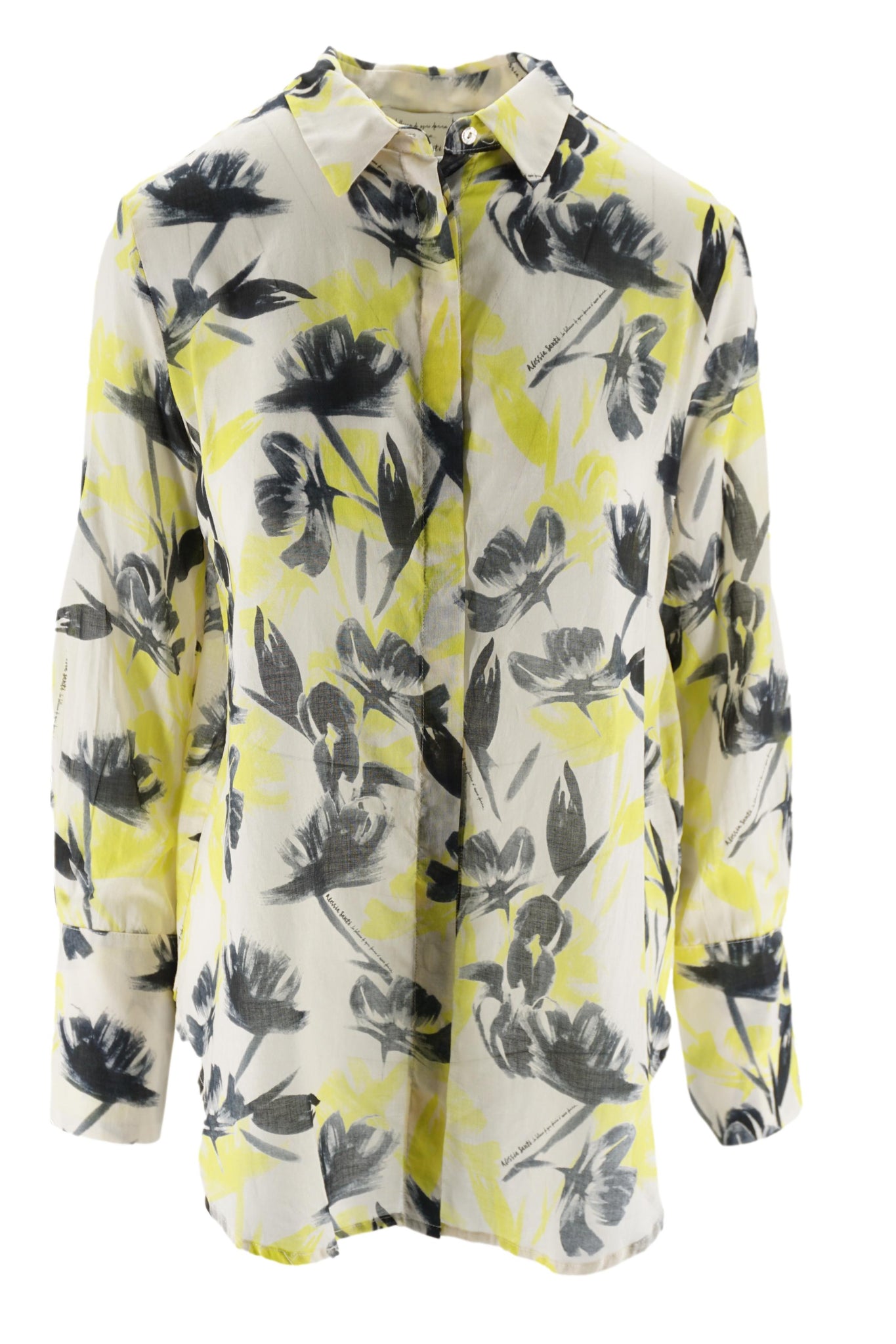Camicia Leggera con Fantasia / Giallo - Ideal Moda