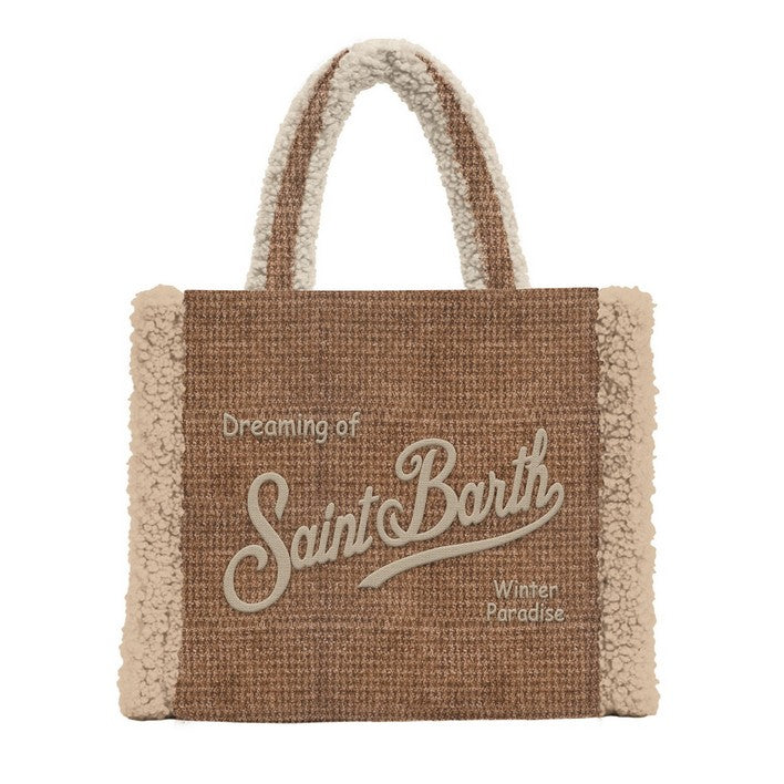 Borsa a Mano Vanity Mini Shearling / Beige - Ideal Moda