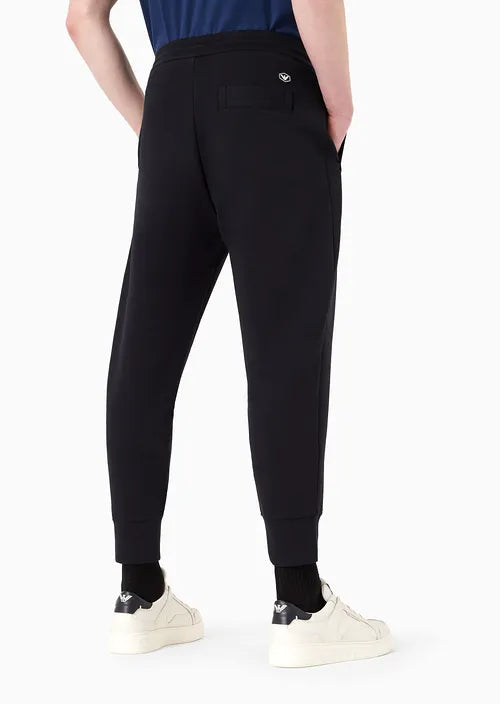 Pantalone Jogger in Double Jersey / Blu - Ideal Moda