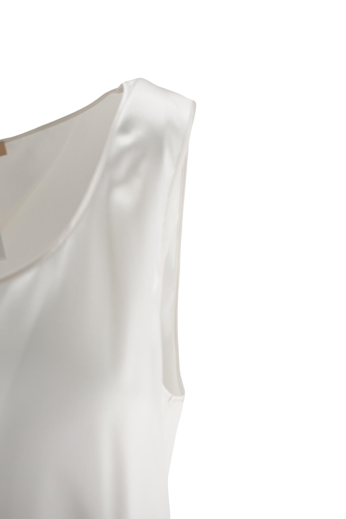 Top in Raso di Seta Penny Black / Panna - Ideal Moda