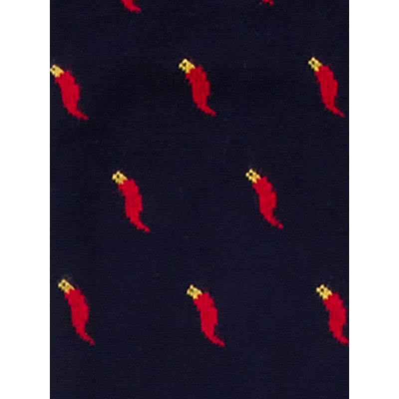 Calzino in Cotone con Fantasia / Blu - Ideal Moda