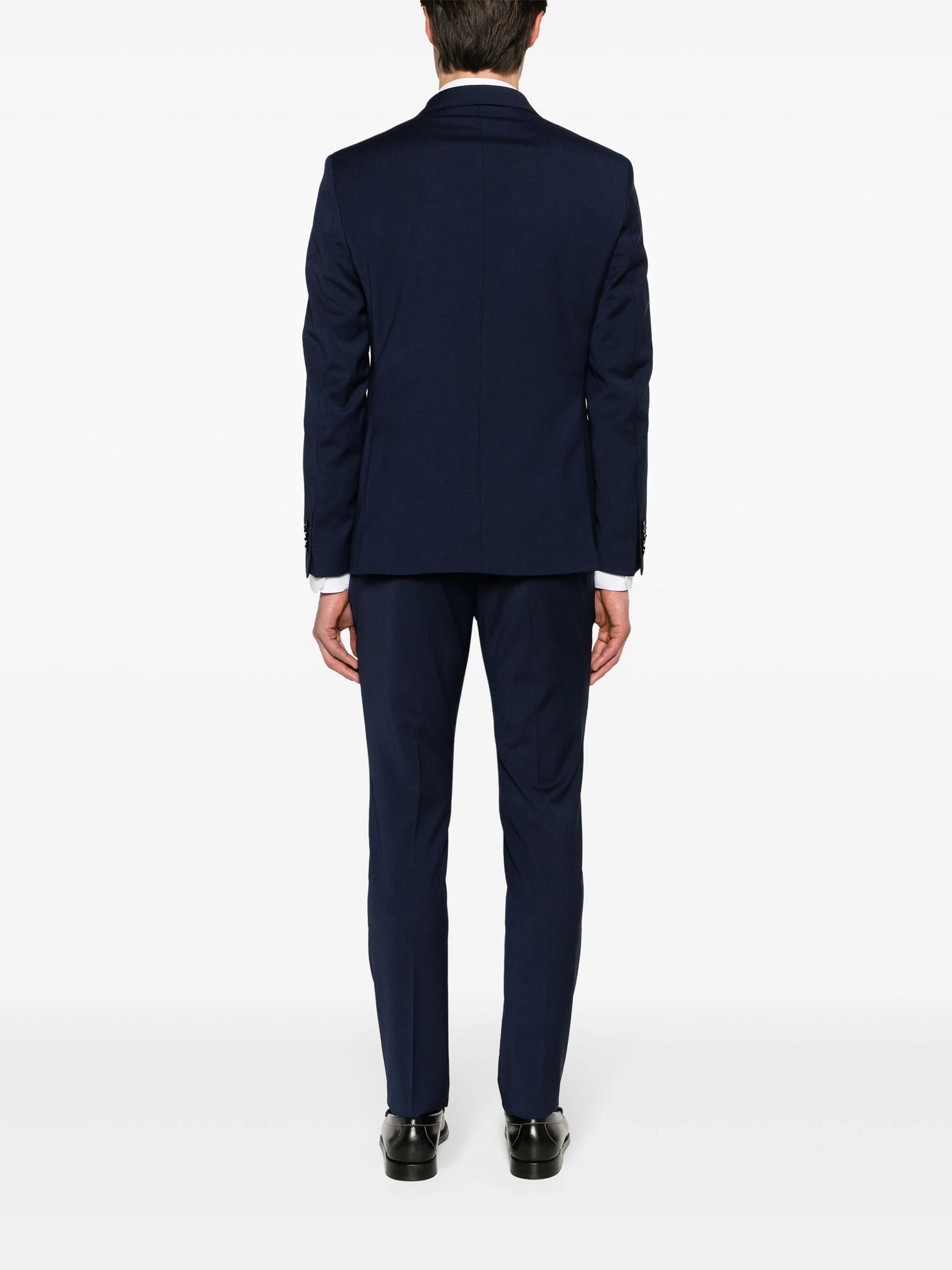 Abito Doppiopetto con Revers a Punta / Blu - Ideal Moda