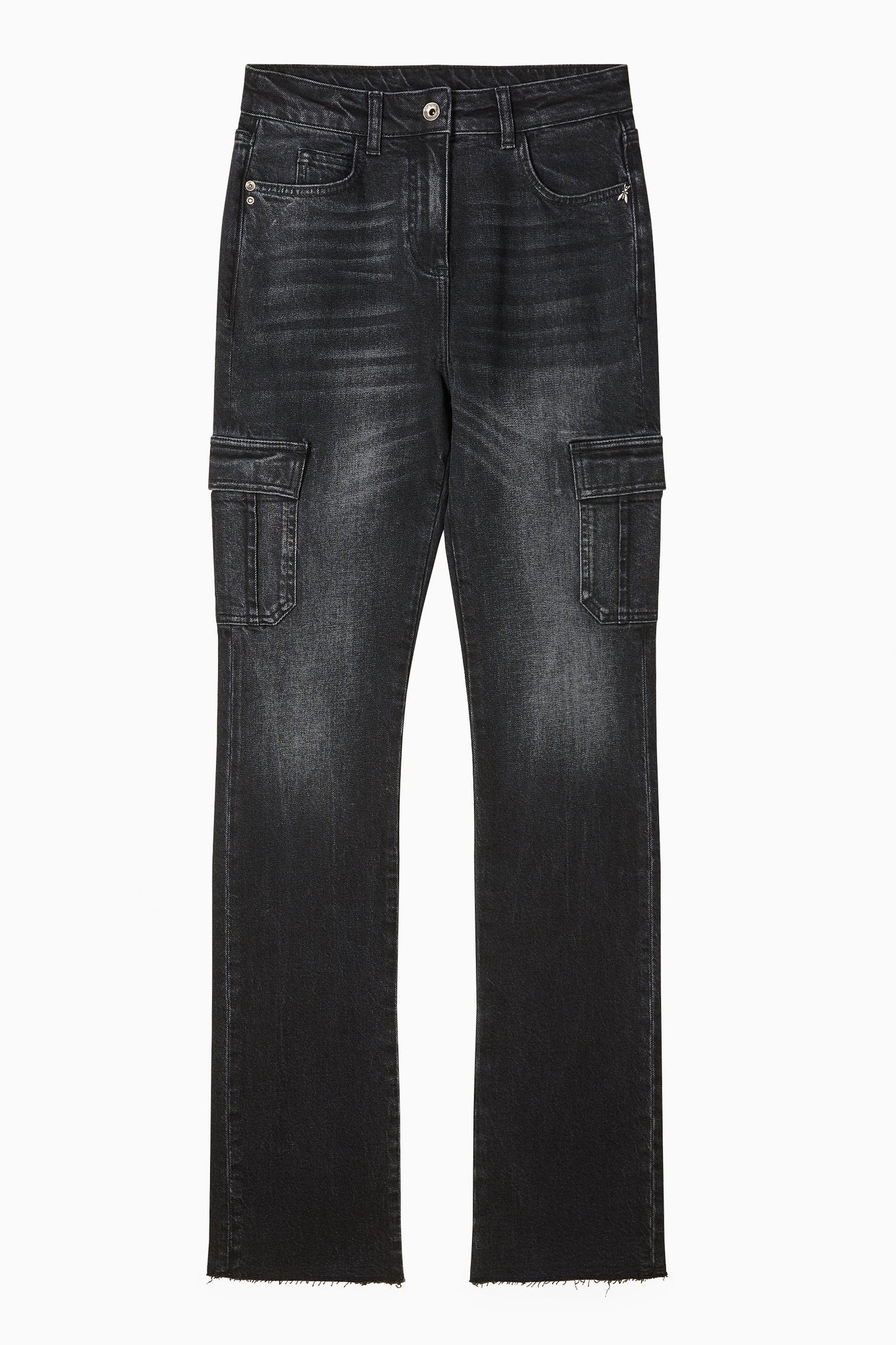 Jeans Slim Fit con Tasconi / Nero - Ideal Moda