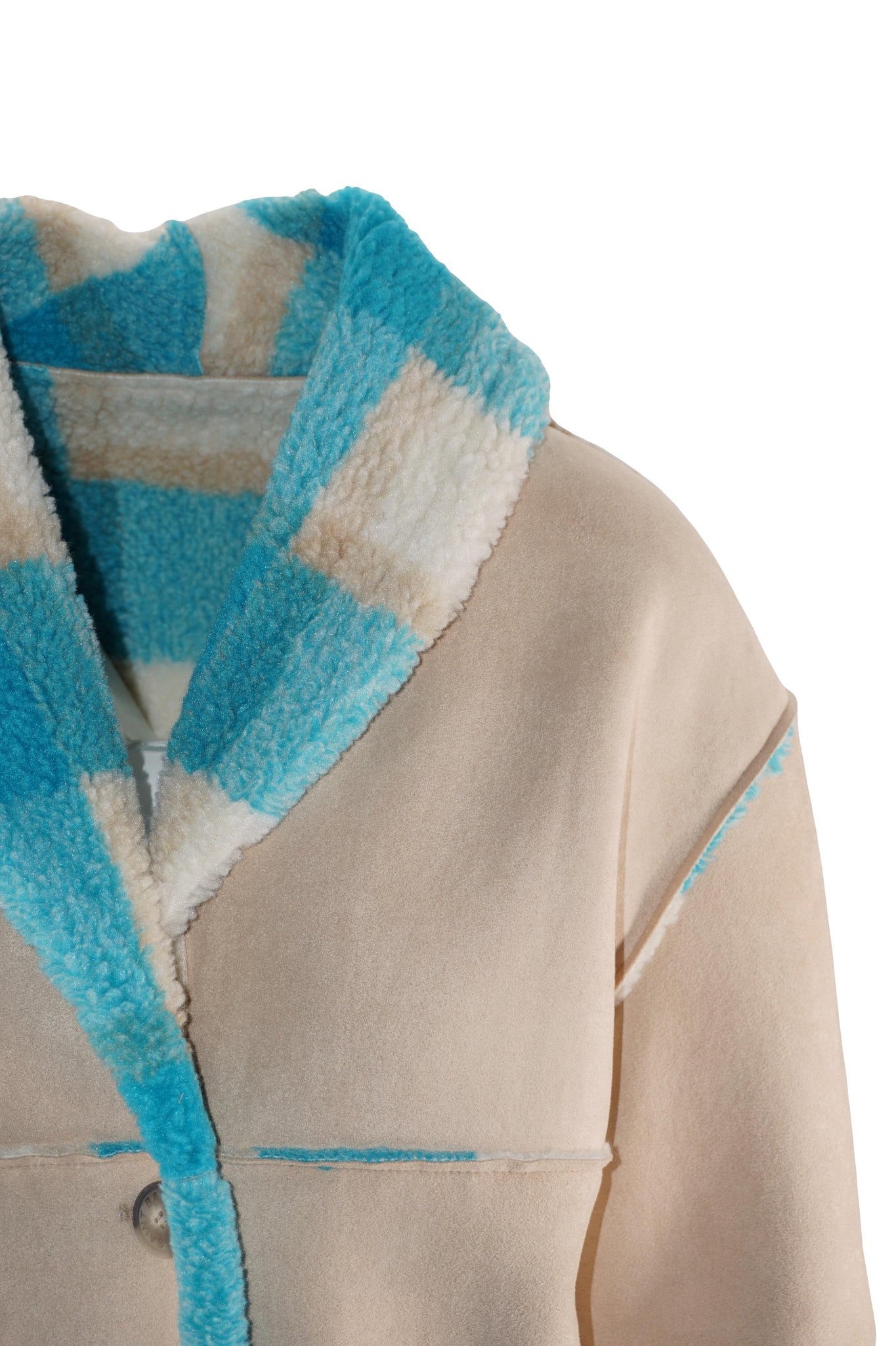 Cappottino Reversibile in Shearling / Beige - Ideal Moda