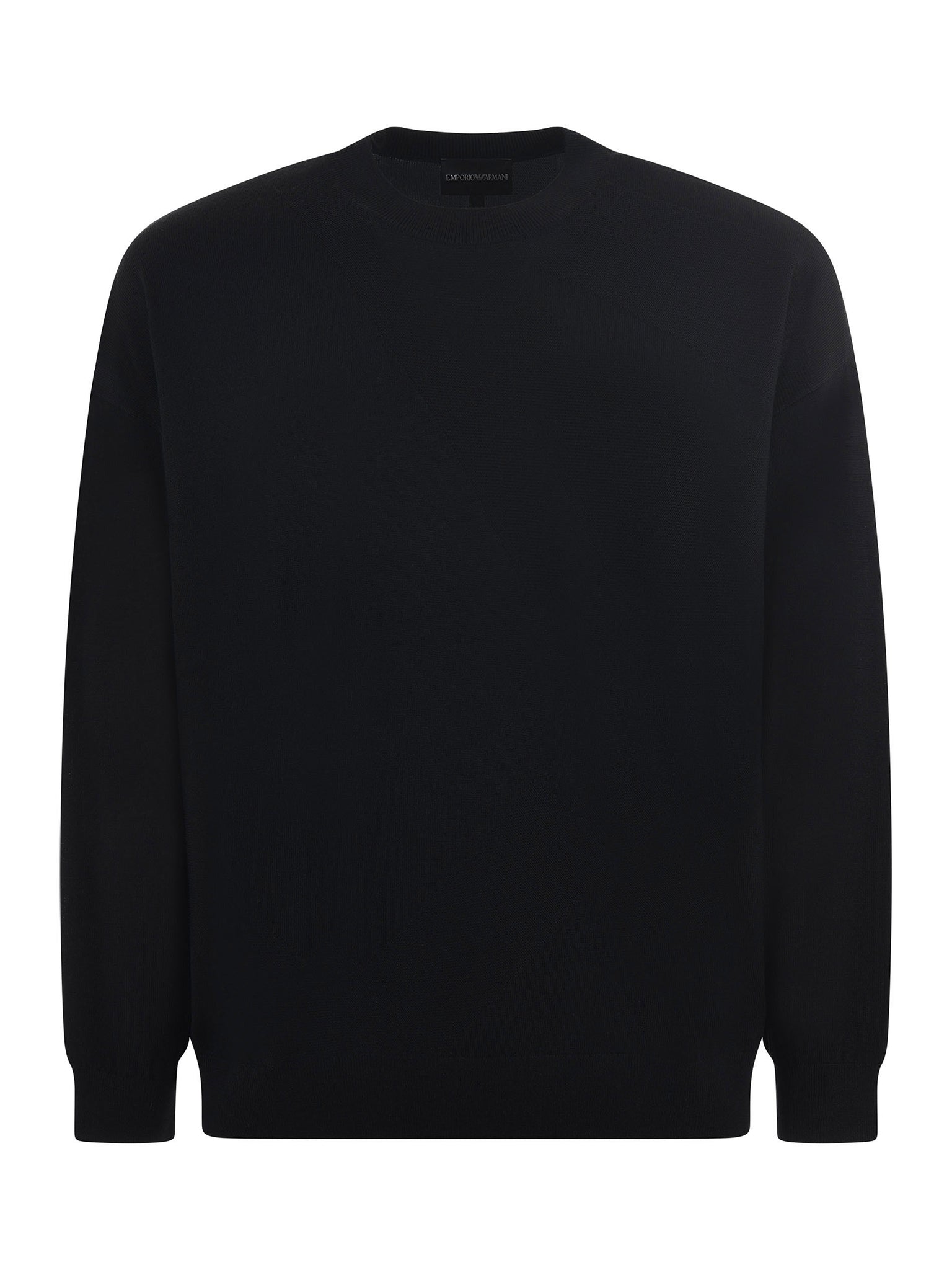 Maglia in Misto Lana con Tramatura / Nero - Ideal Moda