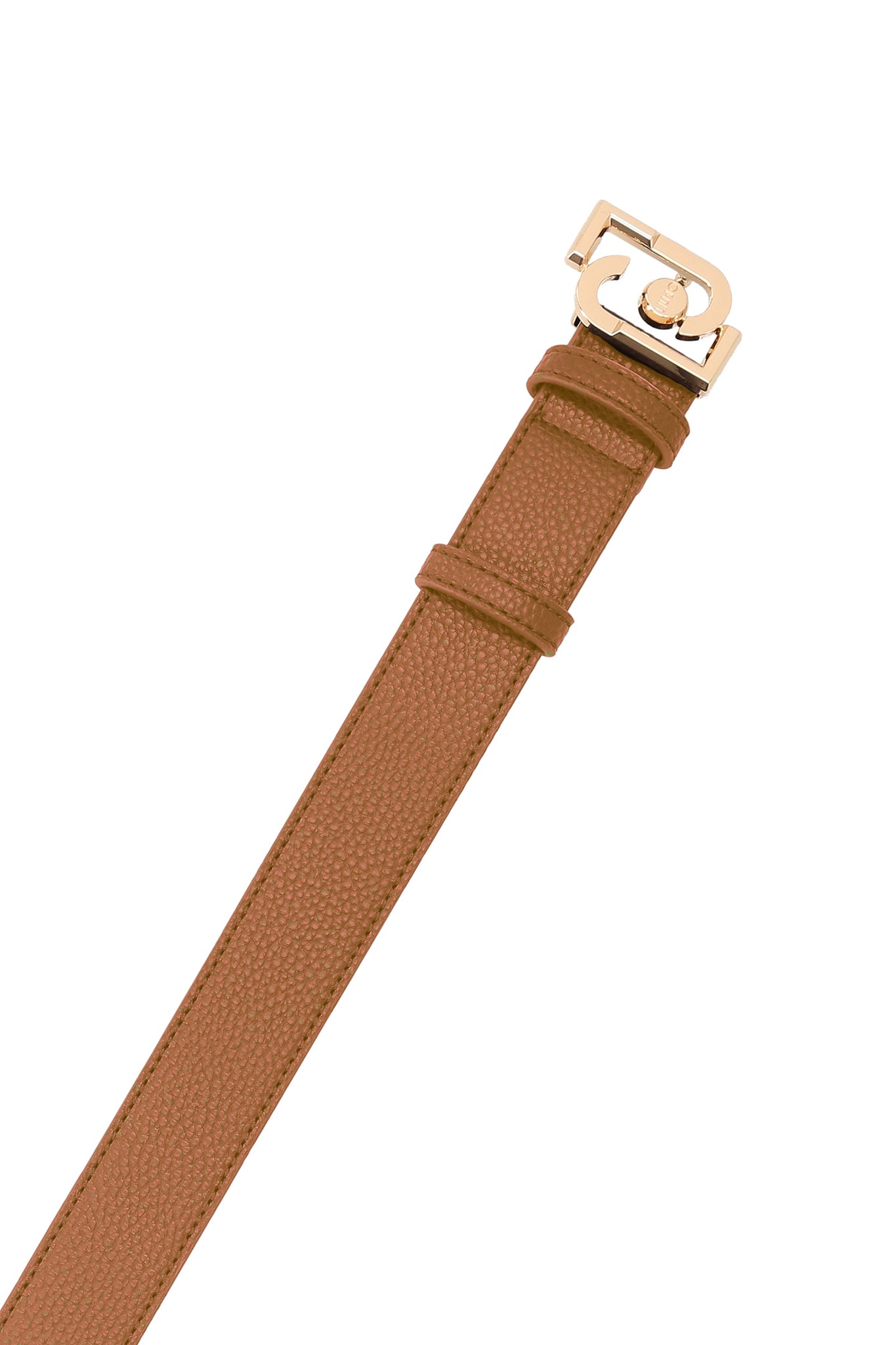 Cintura Altezza 3,5 cm con Logo / Cuoio - Ideal Moda