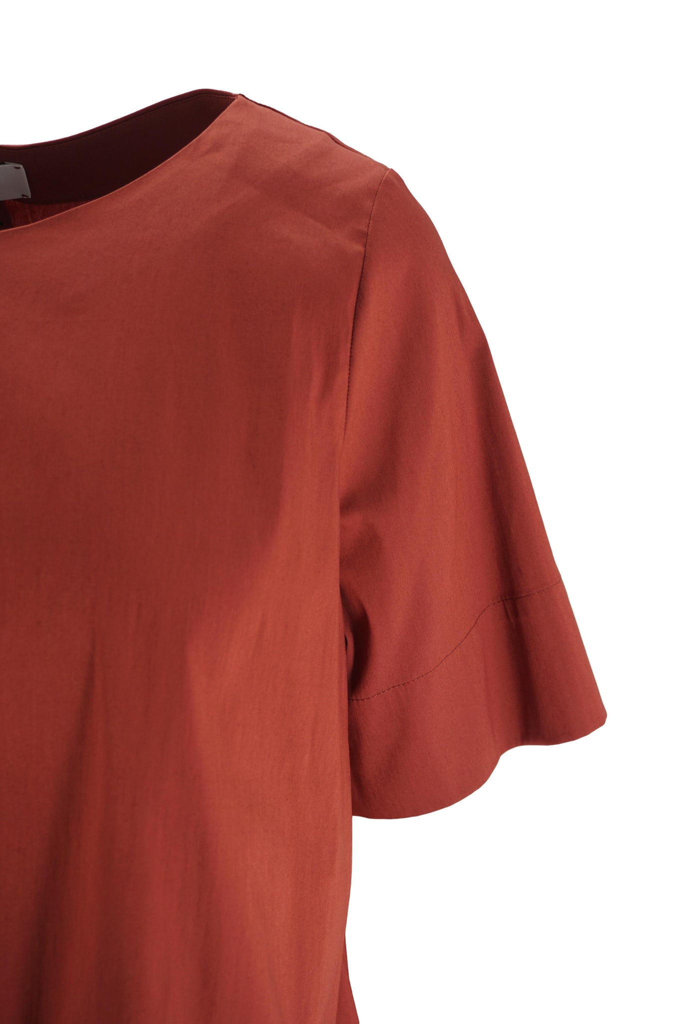 Camicia Modello a Scatoletta in Cotone / Bordeaux - Ideal Moda